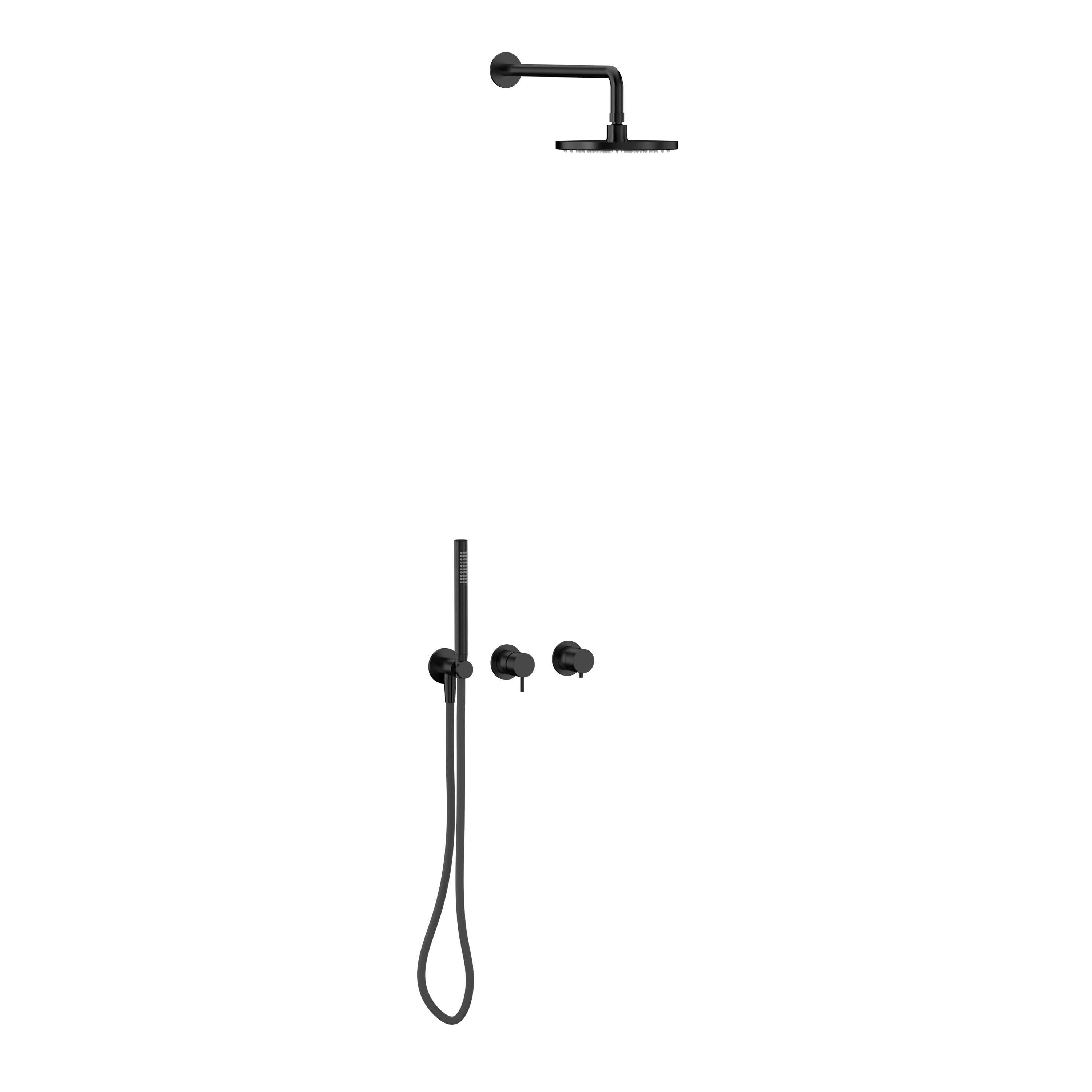 Display product Concealed Shower PVD Black from manufacturer The Splash Lab
