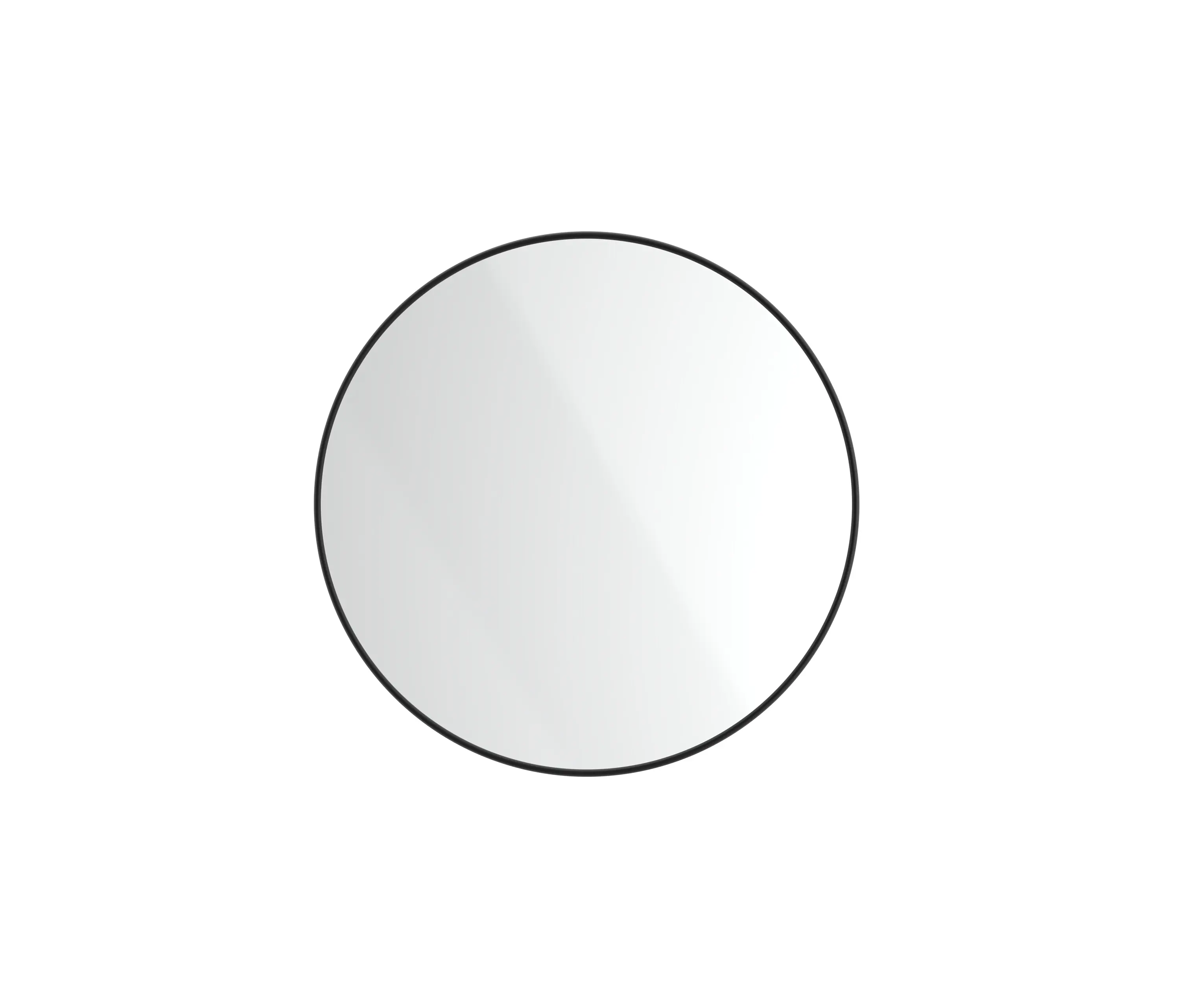 The Splash Lab - Radius | PVD Black Wall Mount Mirror / Circular