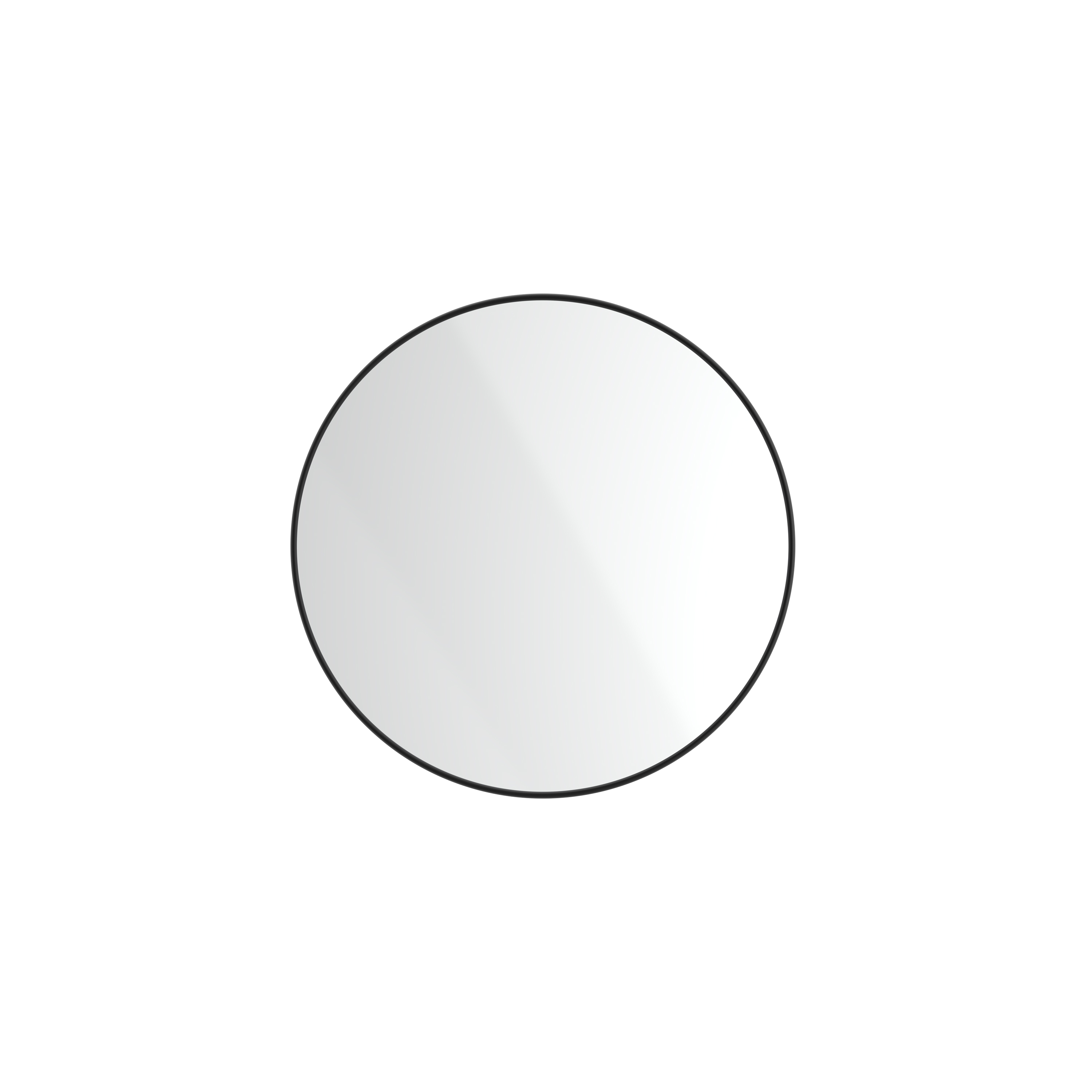Radius | PVD Black Wall Mount Mirror / Circular
