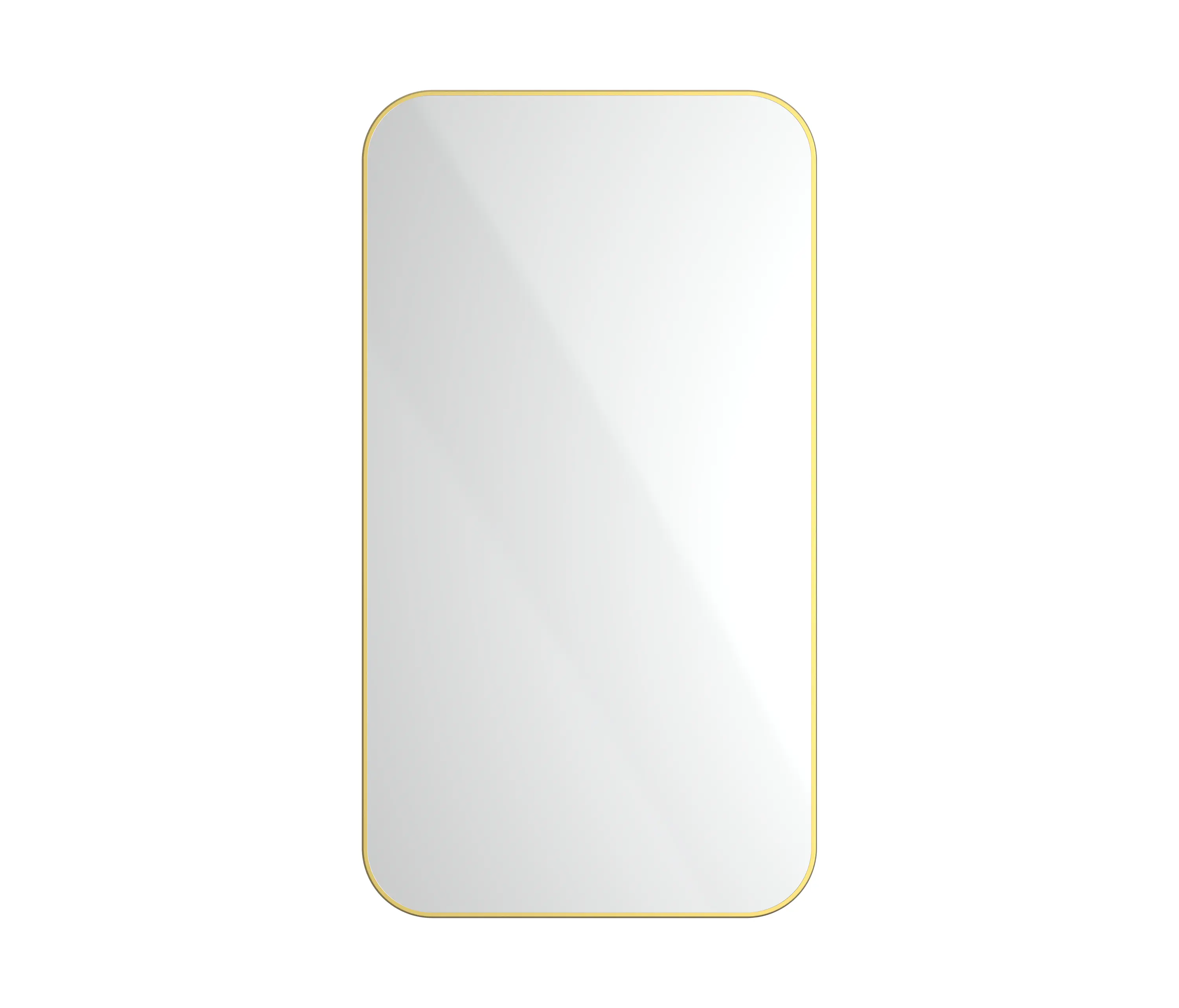 The Splash Lab - Radius | PVD Brass Wall Mount Mirror / Rectangular