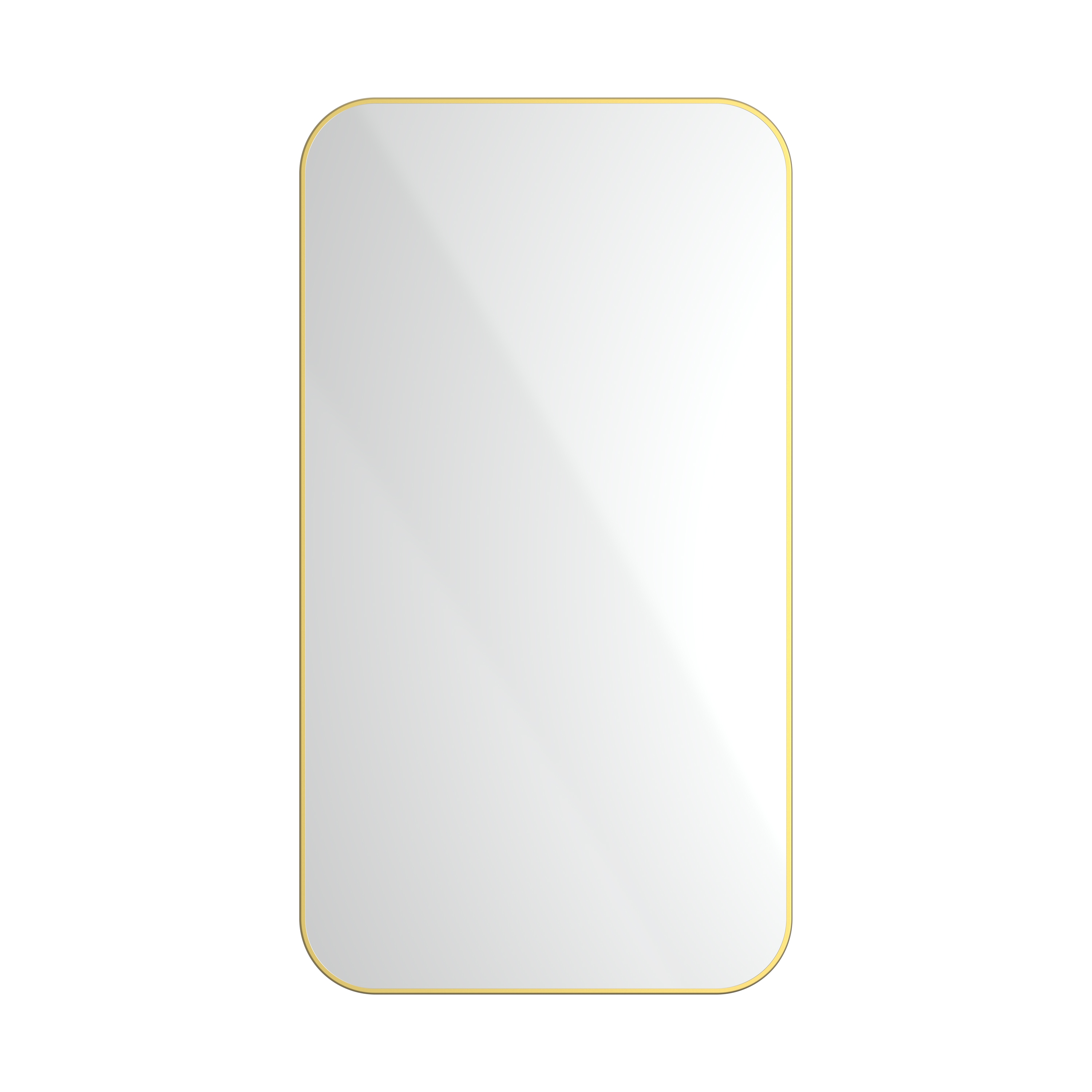 Radius | PVD Brass Wall Mount Mirror / Rectangular