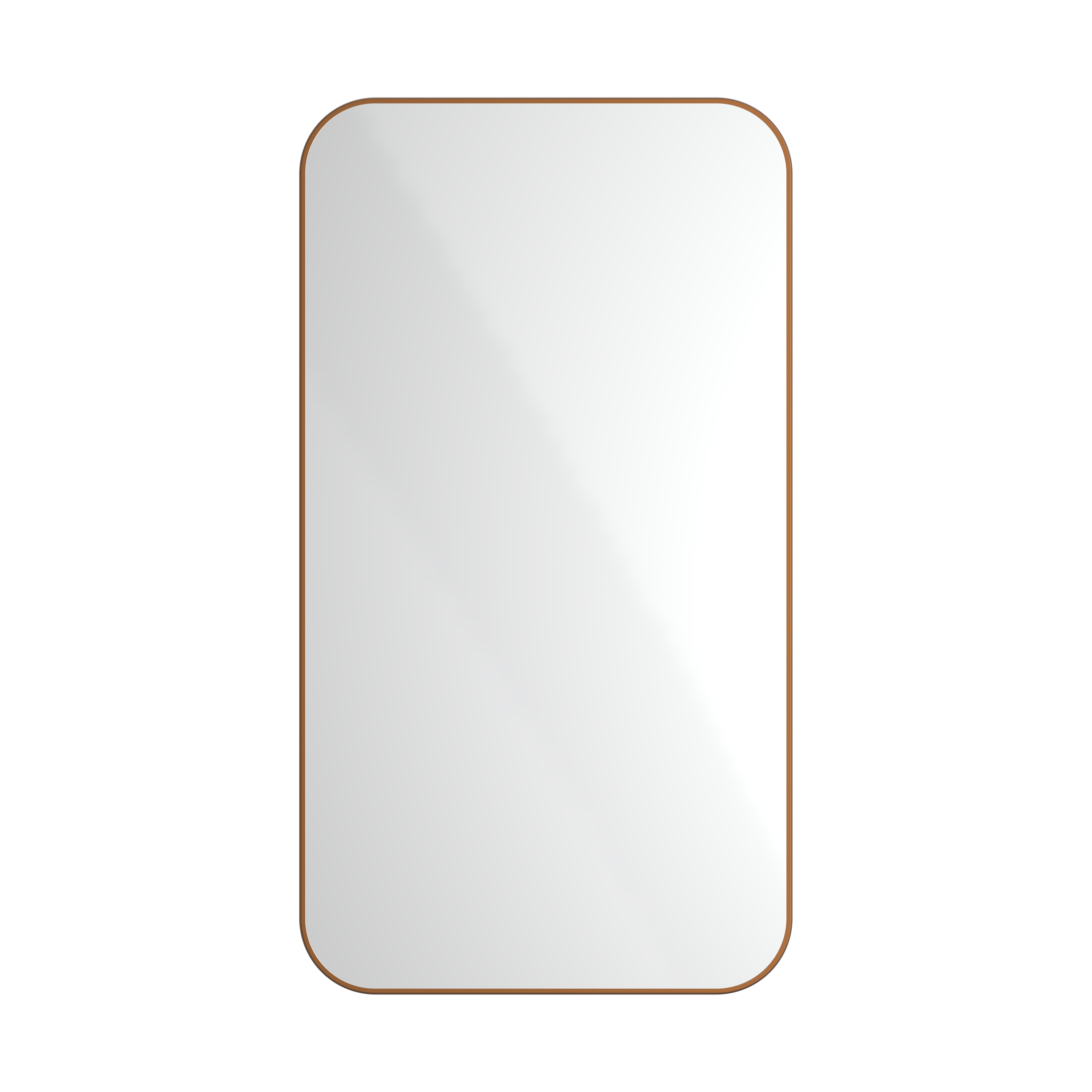 Radius | PVD Bronze Wall Mount Mirror / Rectangular