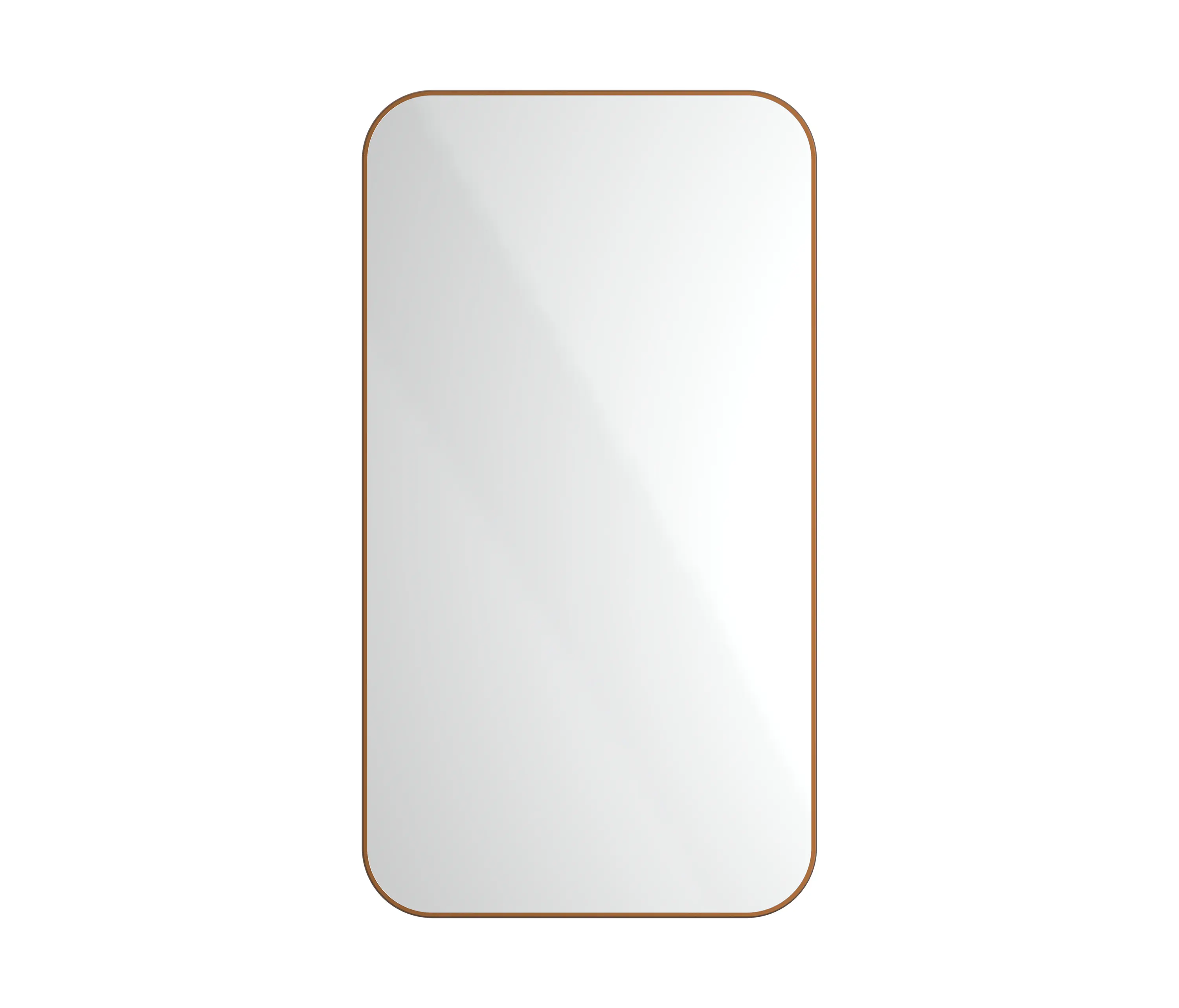 The Splash Lab - Radius | PVD Bronze Wall Mount Mirror / Rectangular