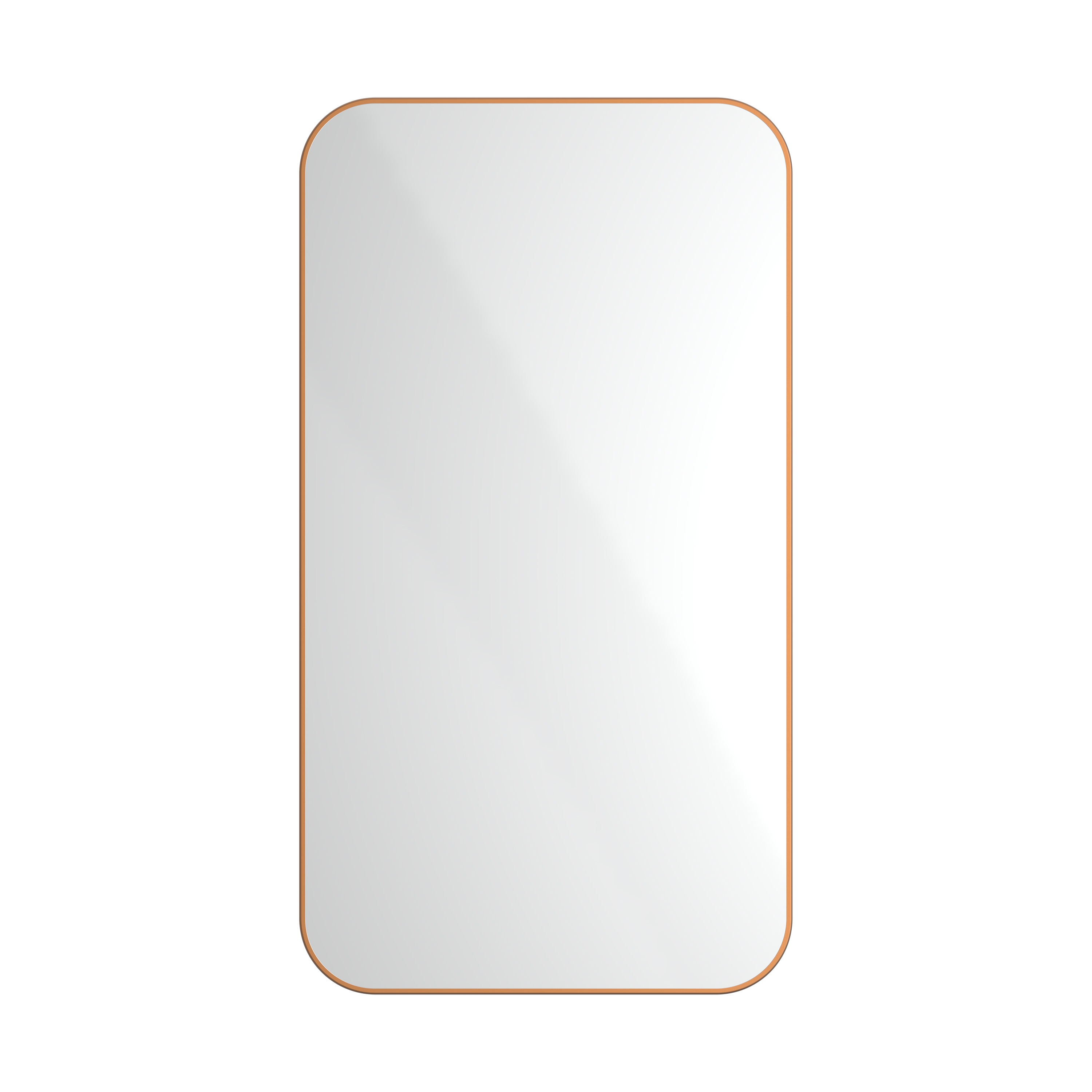 Radius | PVD Copper Wall Mount Mirror / Rectangular