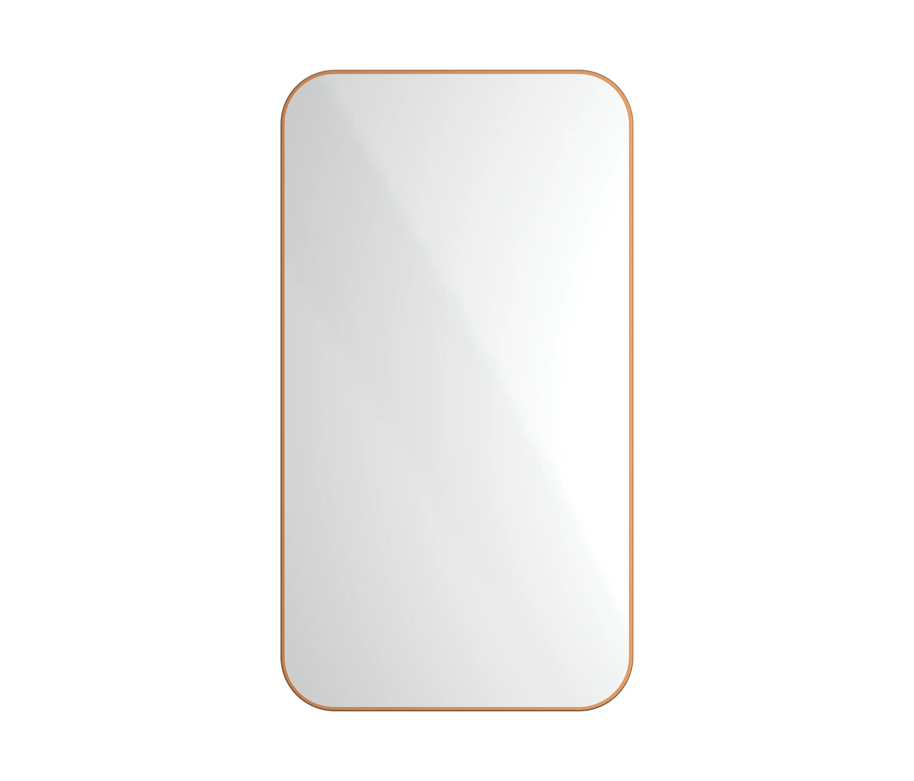 The Splash Lab - Radius | PVD Copper Wall Mount Mirror / Rectangular