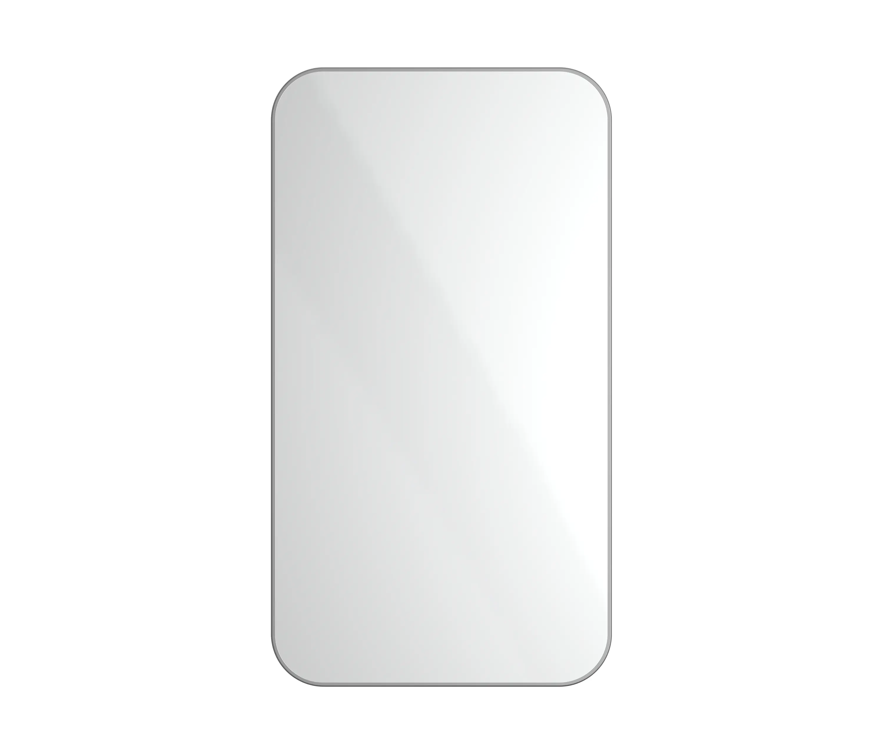 The Splash Lab - Radius | Satin Wall Mount Mirror / Rectangular