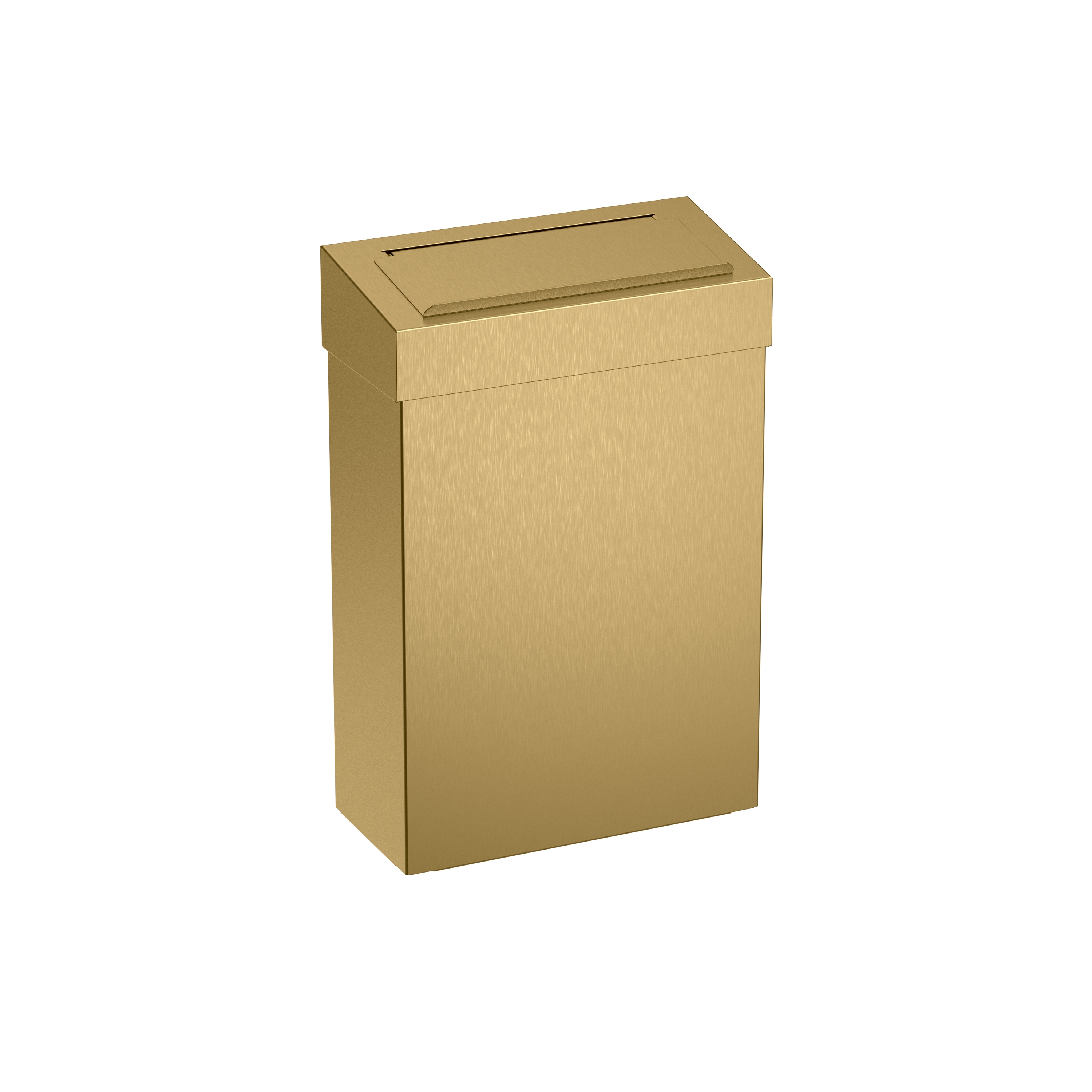 10L Wall Mounted Sanitary Bin PVD Brass