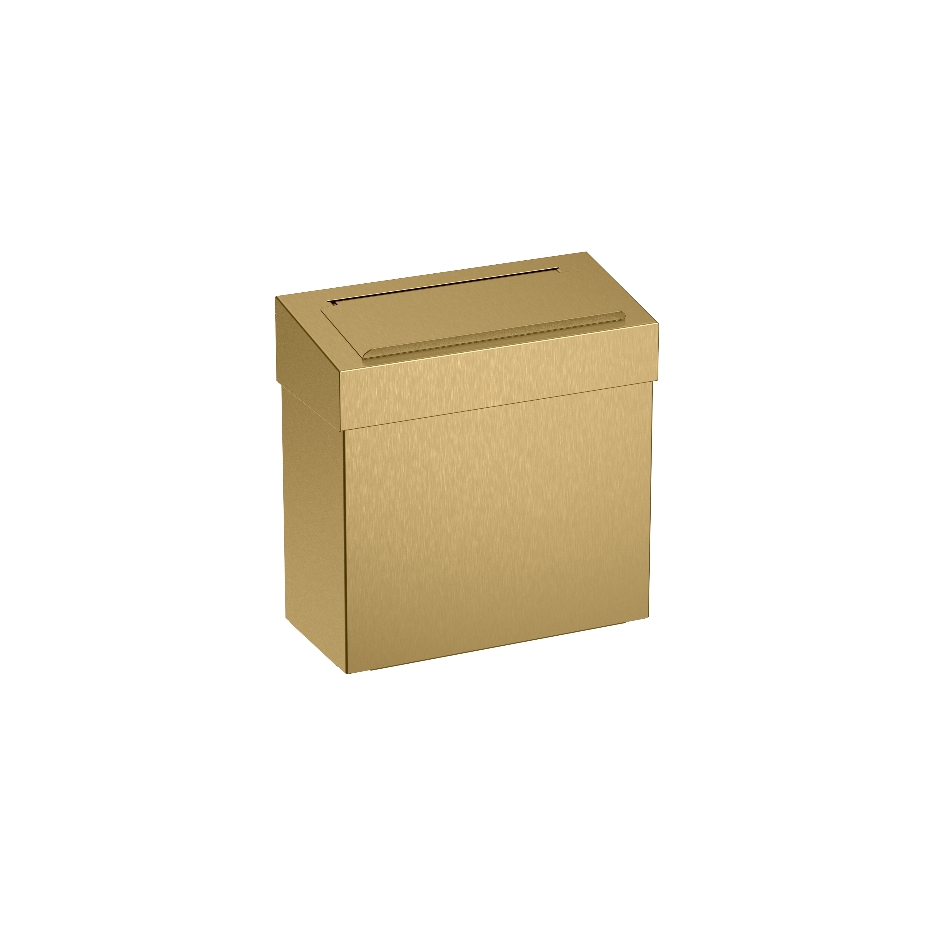 7L Wall Mounted Sanitary Bin PVD Brass