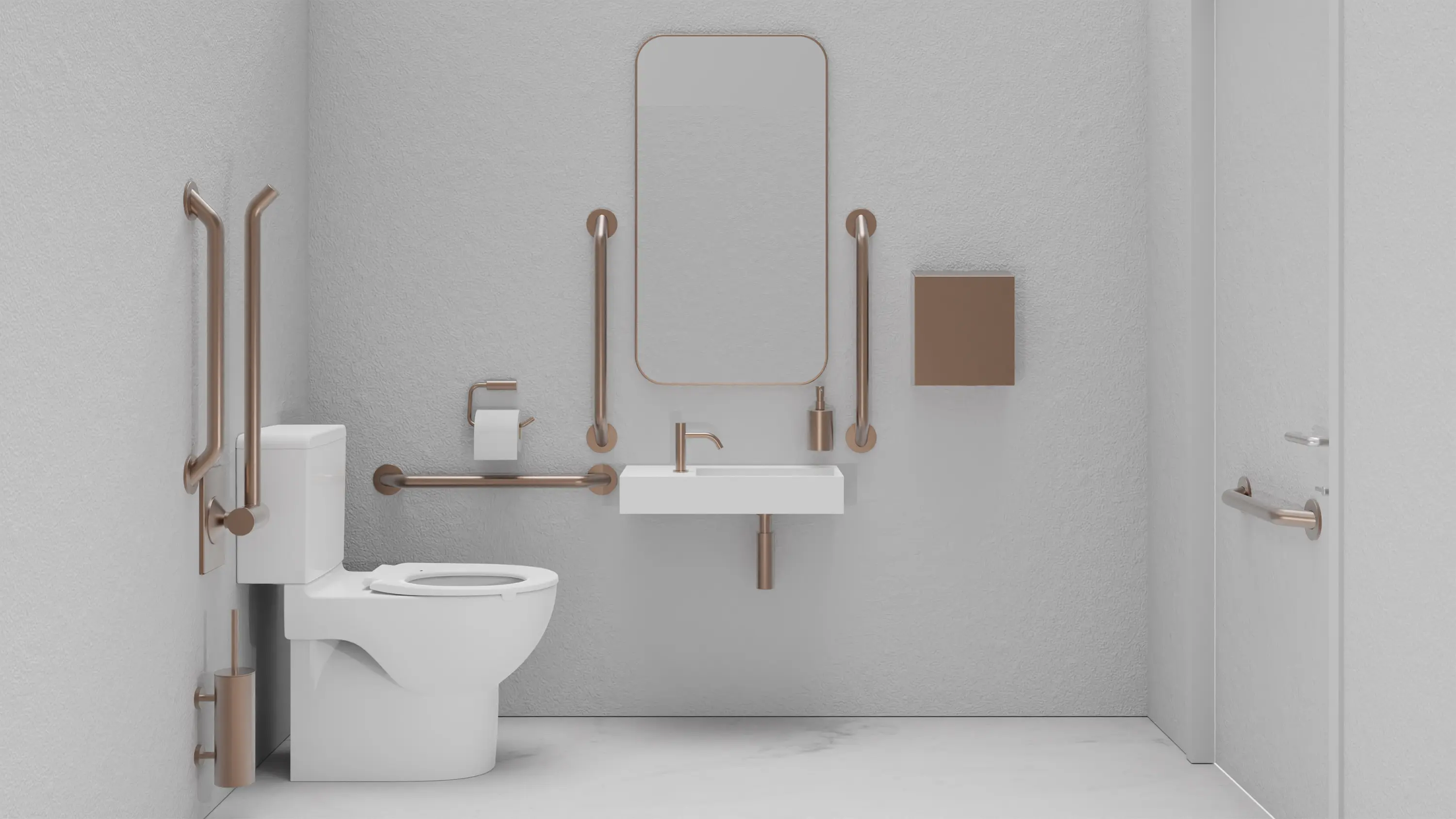 The Splash Lab - DDA PVD Black Doc M Pack / Close Coupled WC / Hand Dryer