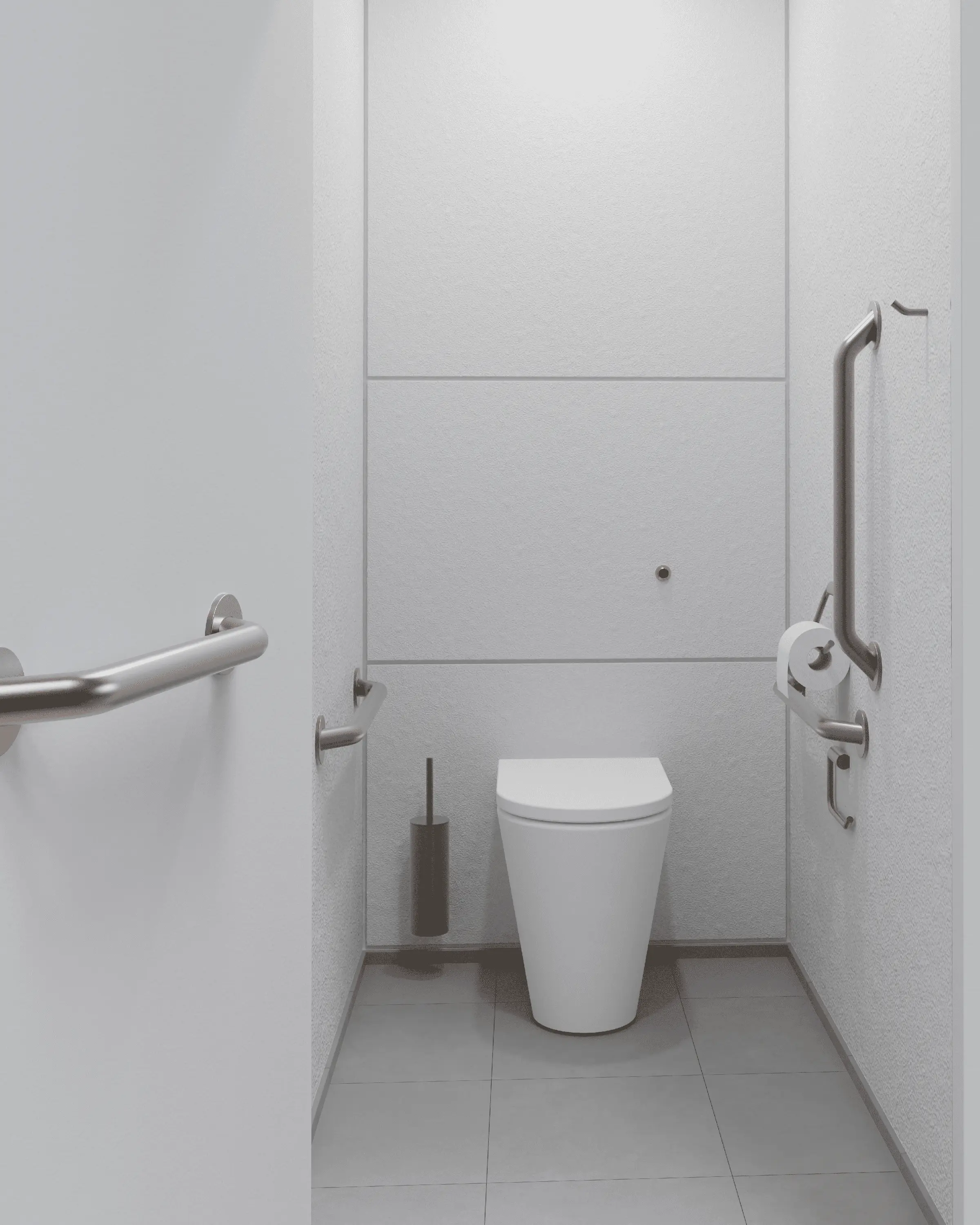 The Splash Lab - Doc M PVD Bronze Ambulant Pack / Floor Standing WC / Straight Grab Bar