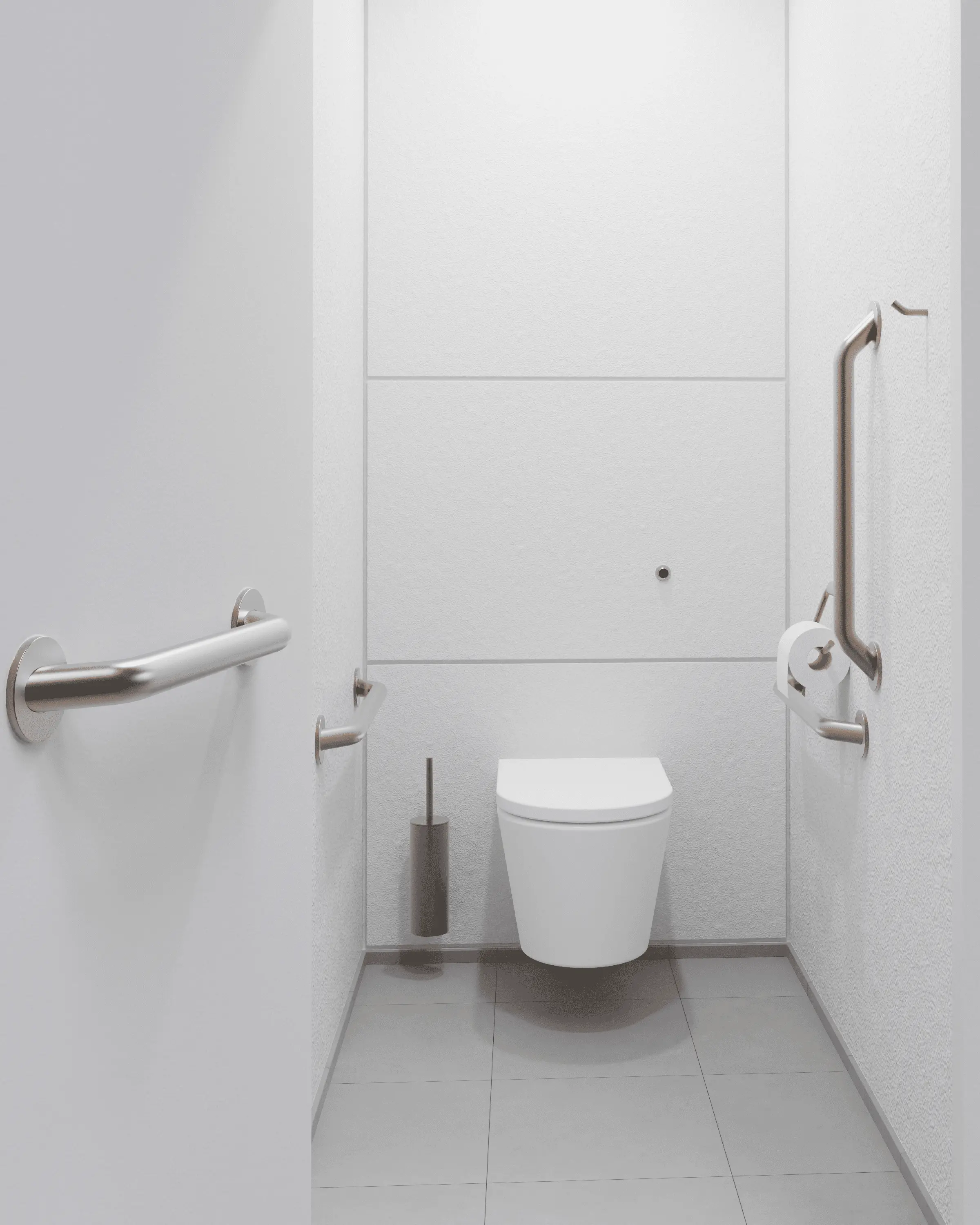 The Splash Lab - Doc M PVD Bronze Ambulant Pack / Wall Hung WC / Straight Grab Bar