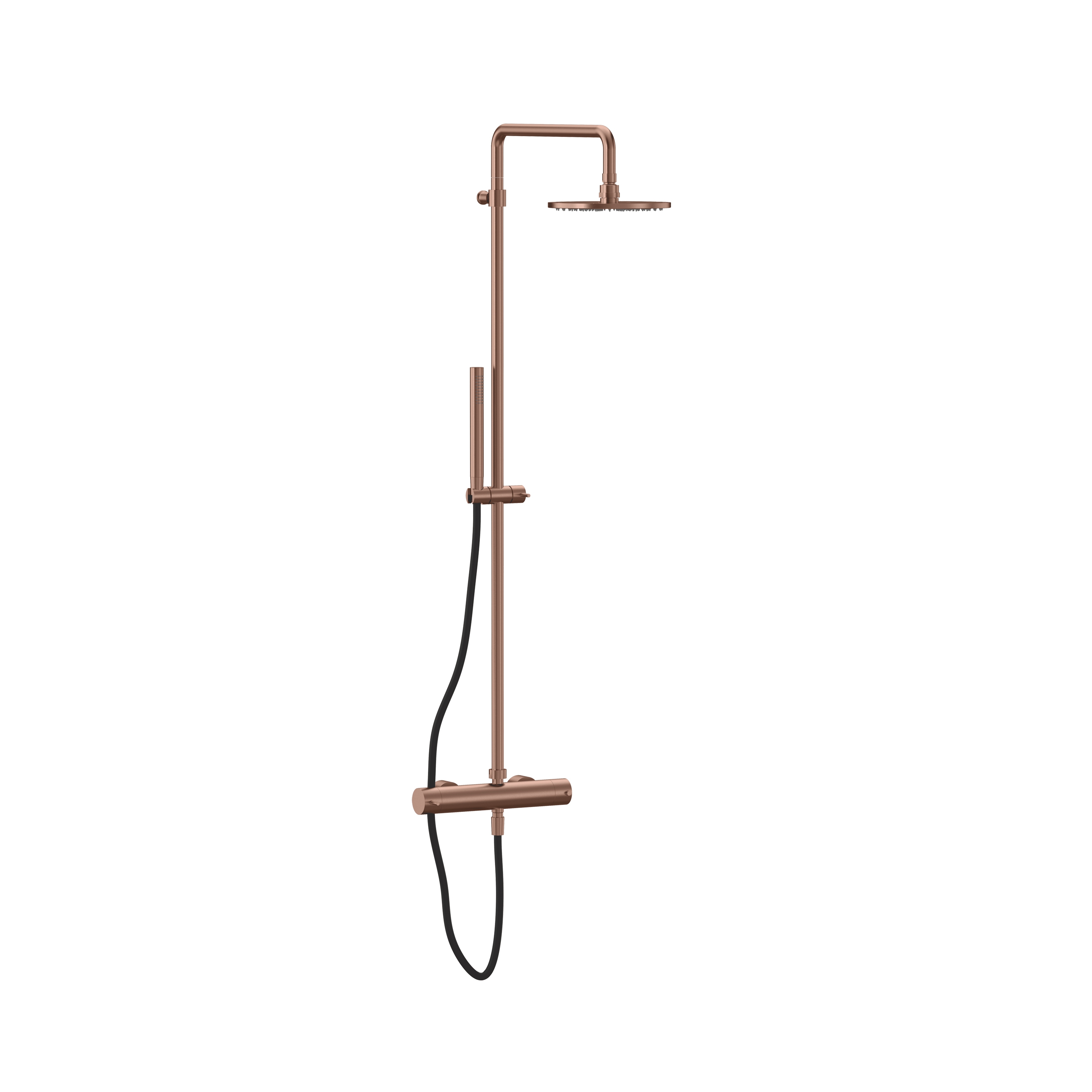 Vertoon produk PVD Bronze Exposed Shower van vervaardiger The Splash Lab
