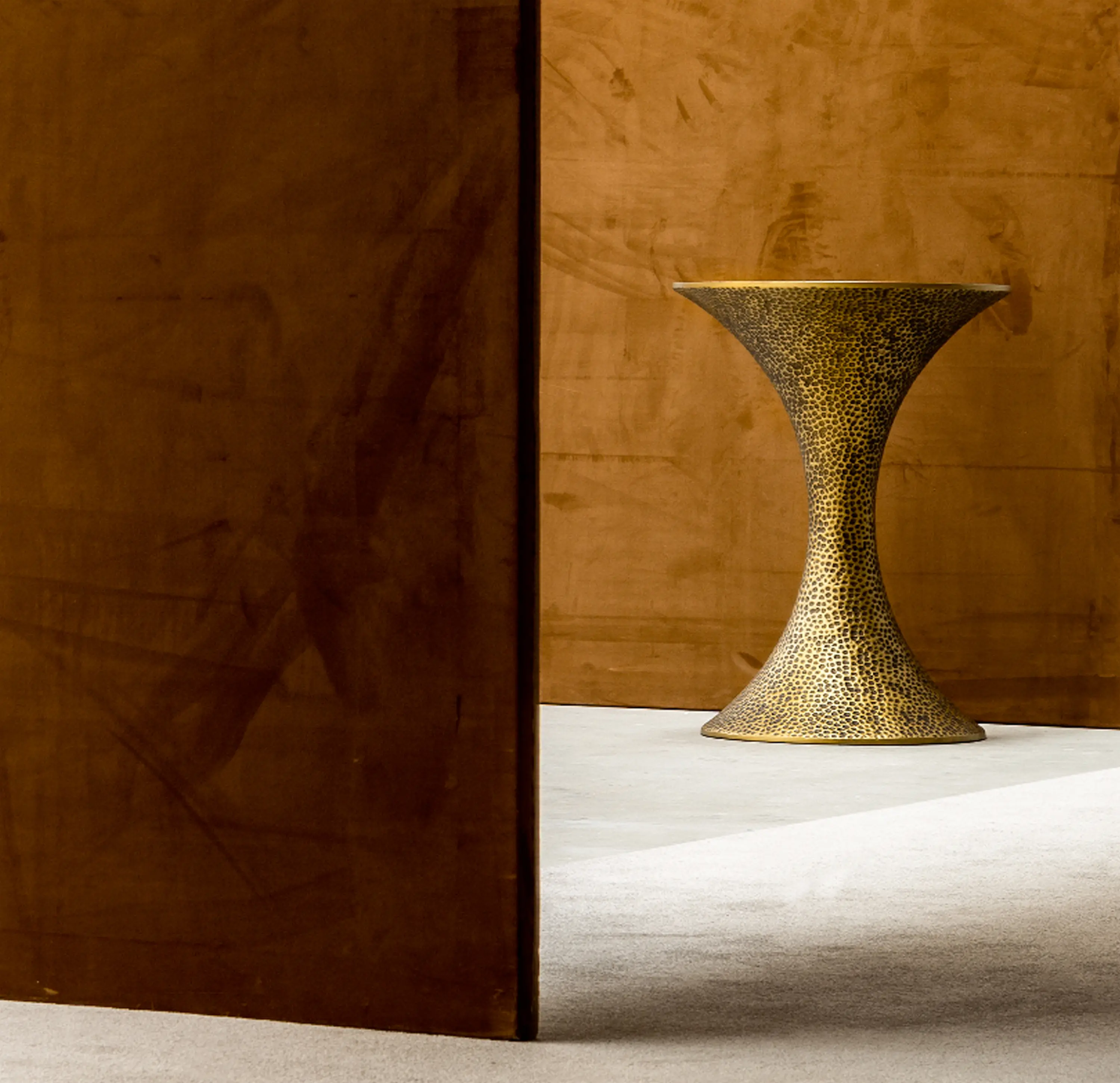 Hamilton Conte - Ines | Oval Hammered Walnut Dining Table