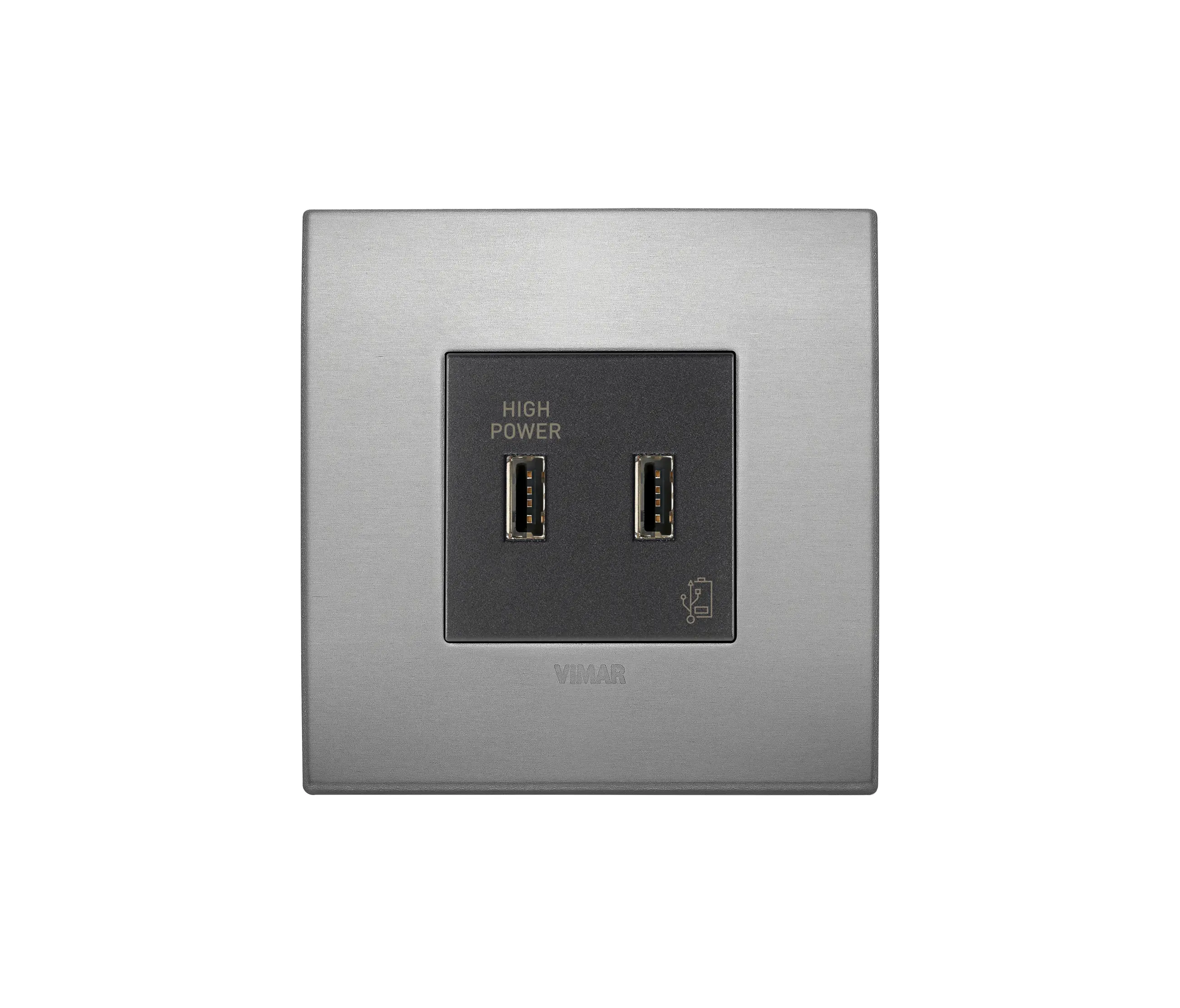 VIMAR - USB-Netzgerät 5V2, 1A Arké Alu lava