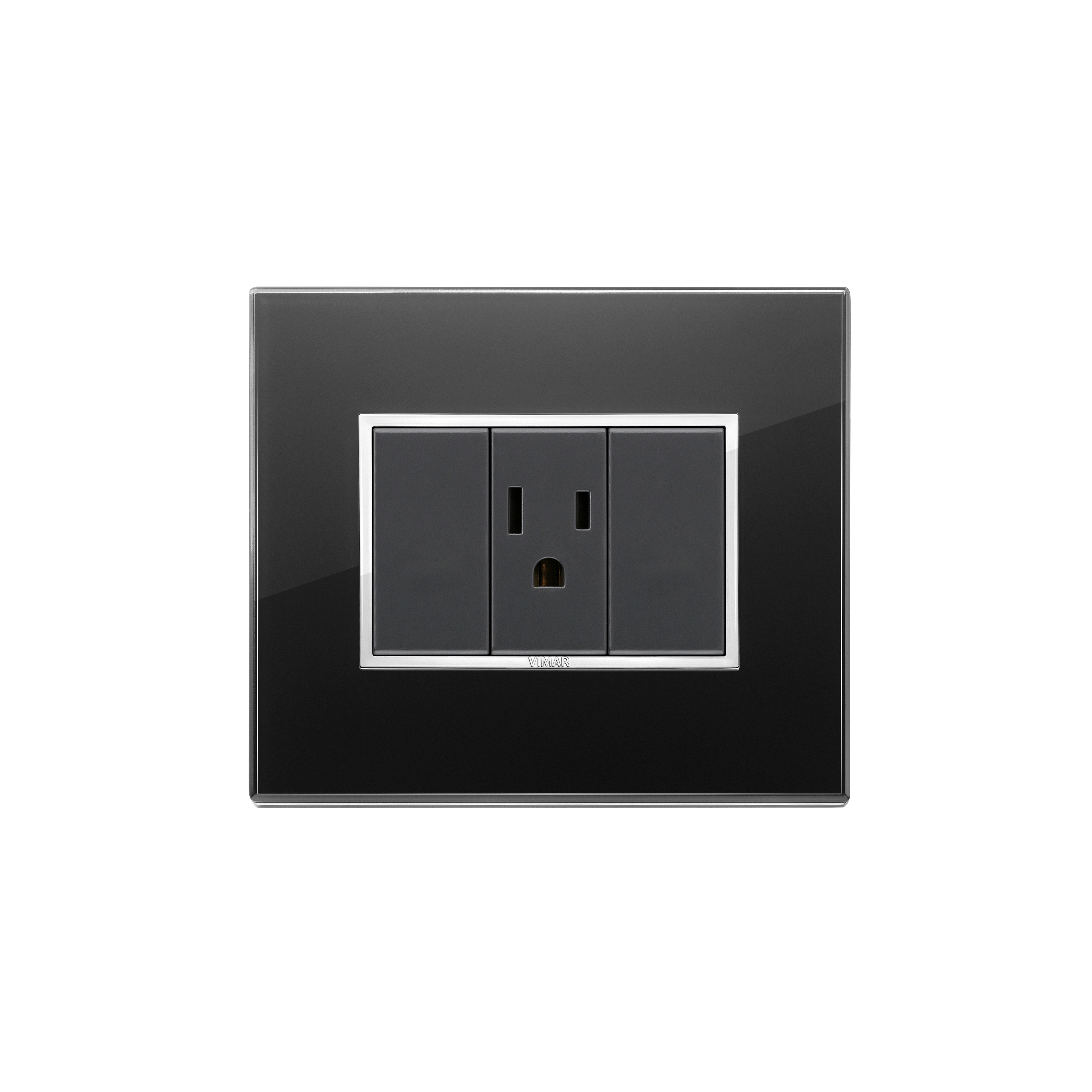 Display product USA -SASO outlet Eikon Evo crystal black diamond from manufacturer VIMAR