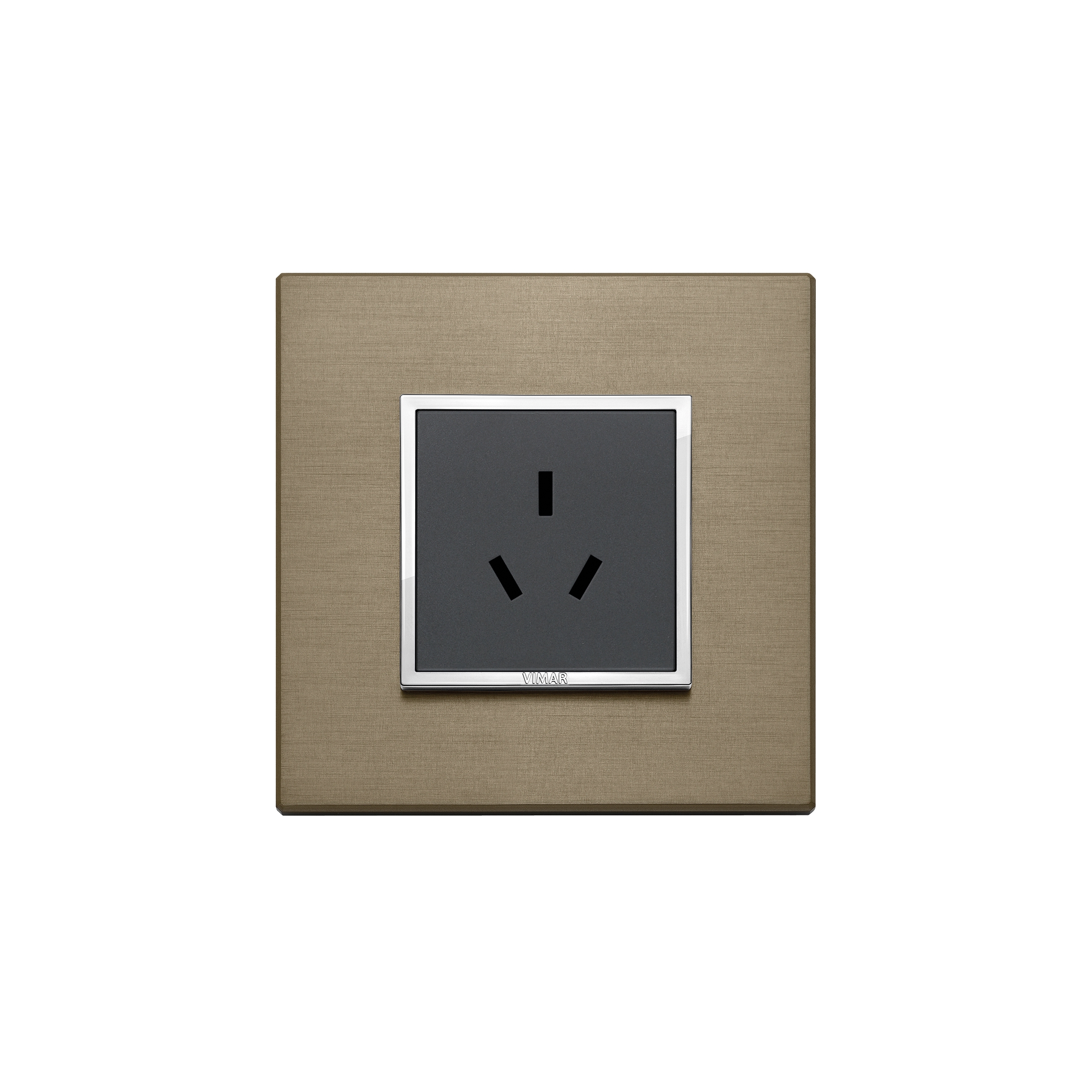 Display product Eikon Evo aluminium dark bronze Chinese outlet from manufacturer VIMAR