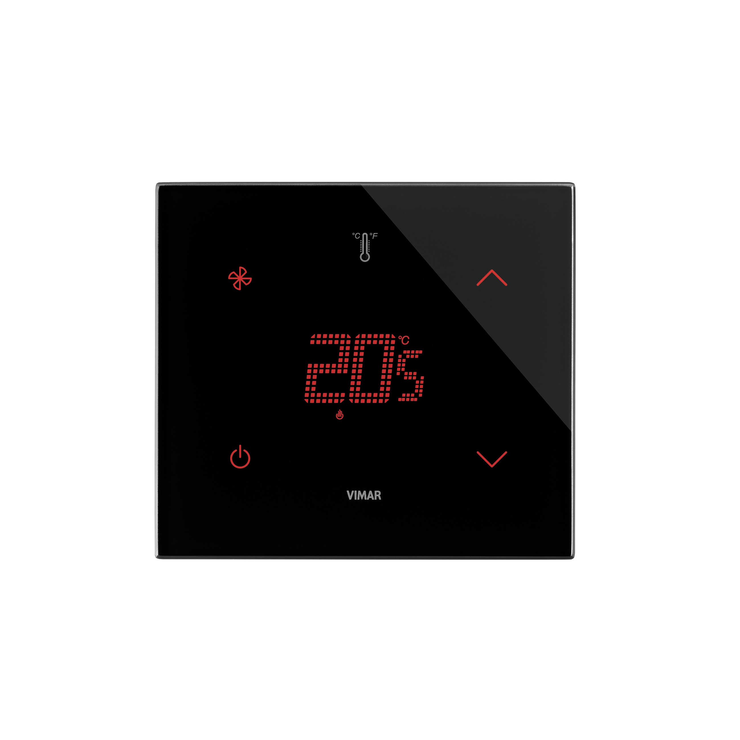 Display product Eikon Tactil black diamond Thermostat from manufacturer VIMAR