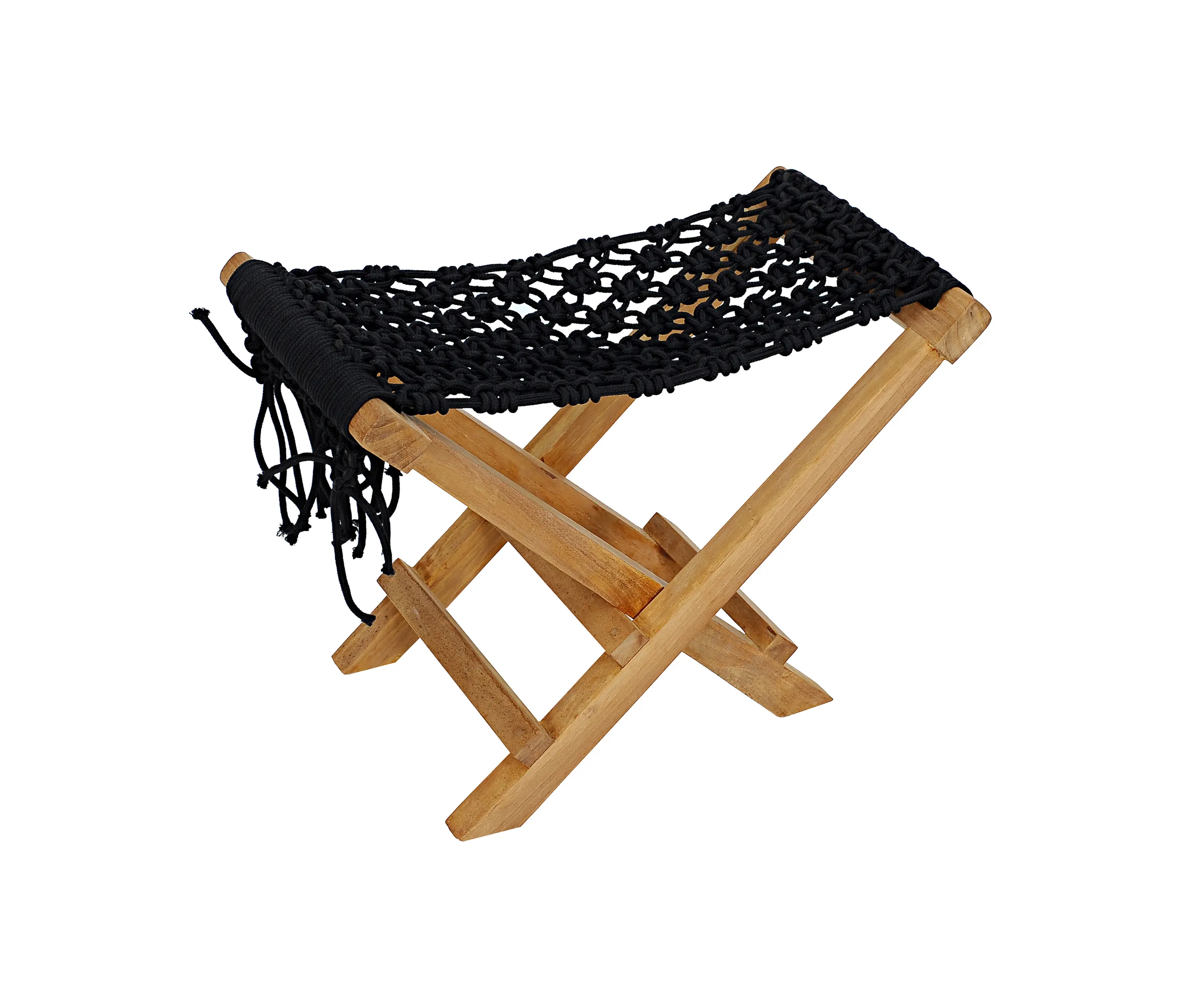 cbdesign - Sgabello Fes Realizzato Con Tecnica Macrame