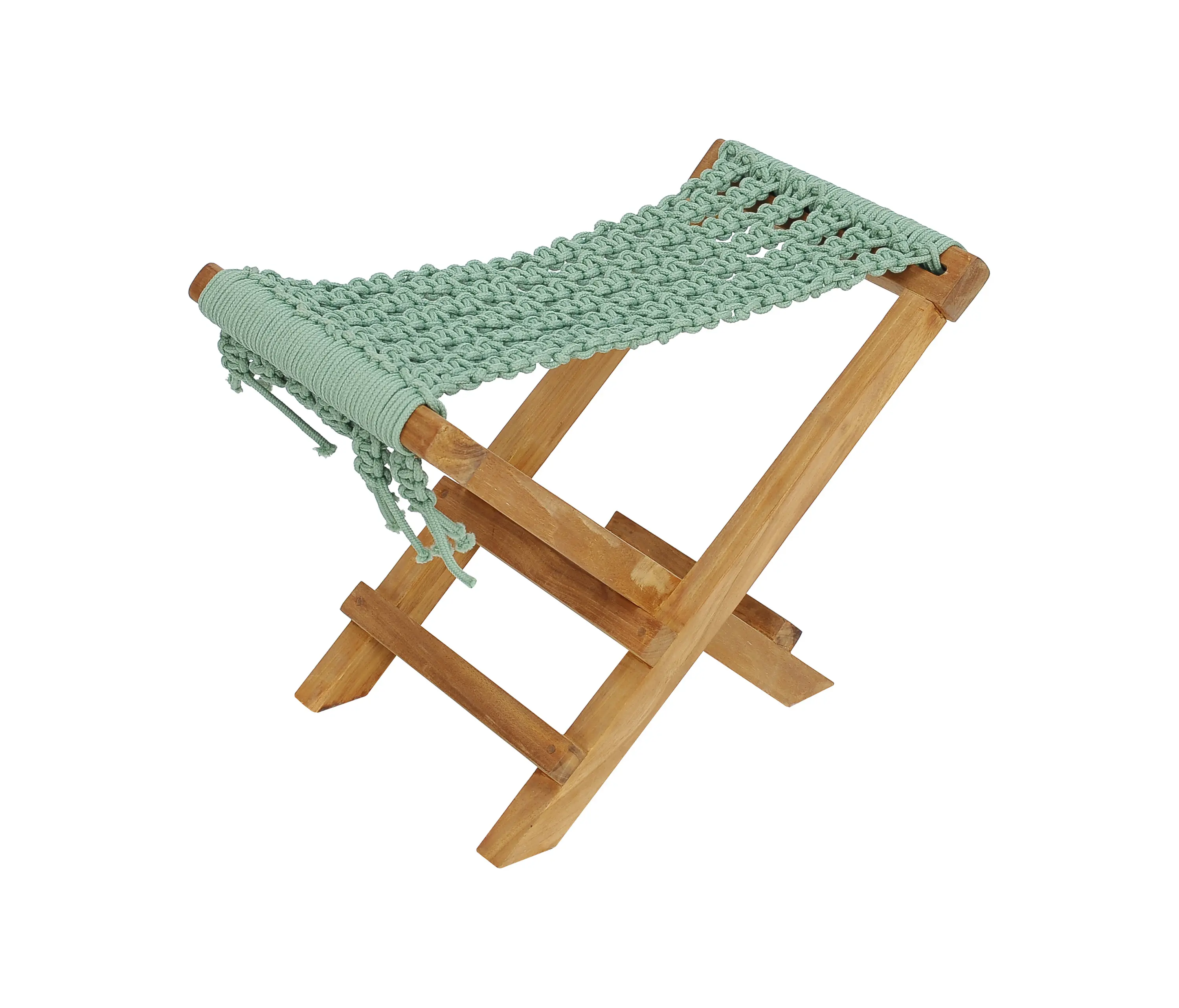 cbdesign - Fes Folding Stool Macrame Weaving