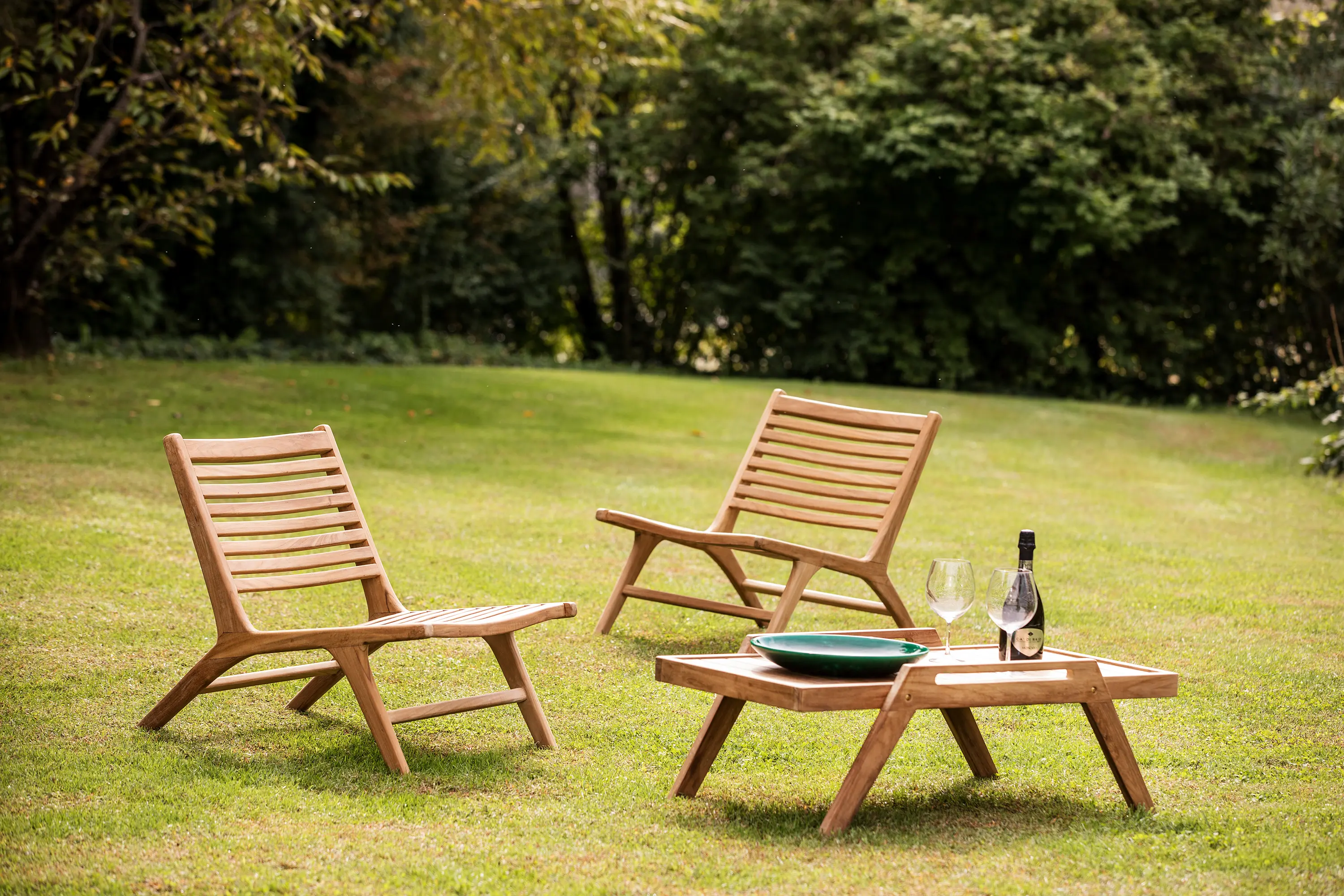 cbdesign - Sedia Vienna Relax In Teak
