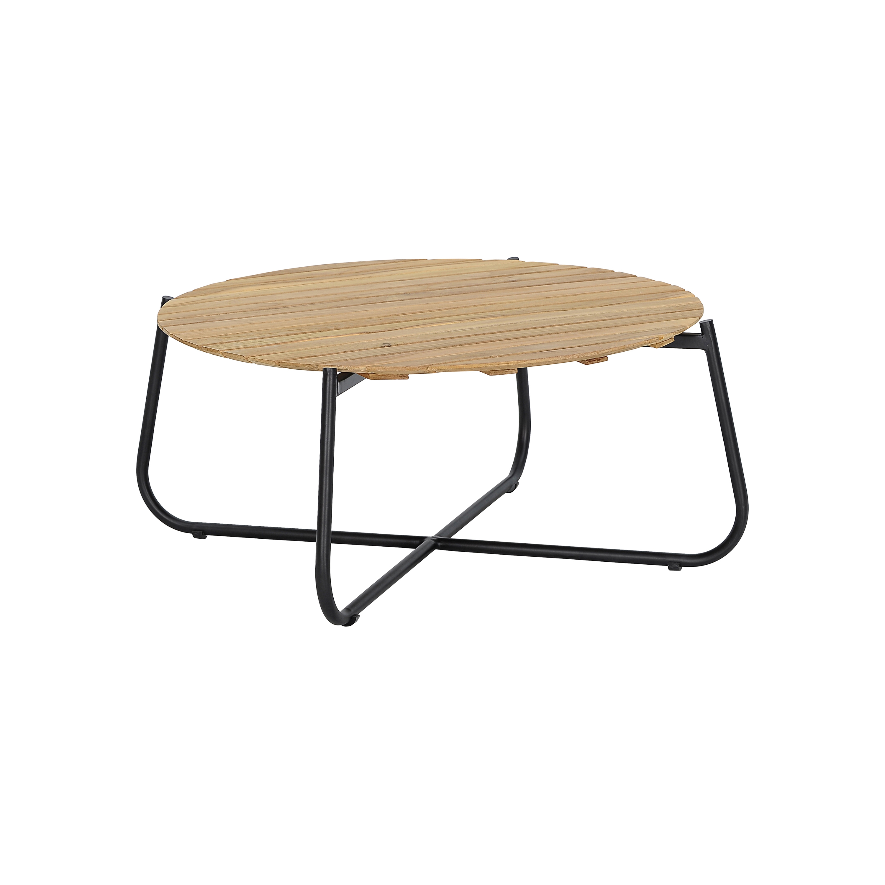 Display product Light Round Cross Leg Slate Top Coffee Table from manufacturer cbdesign
