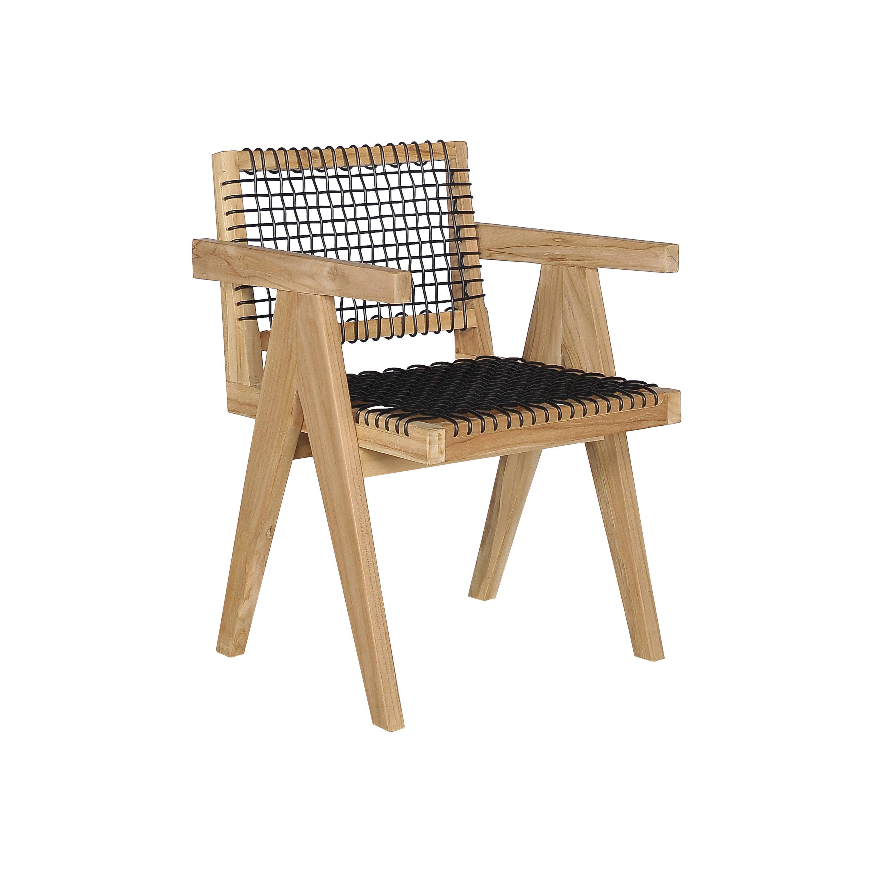 V Dining Chair Open Weaving