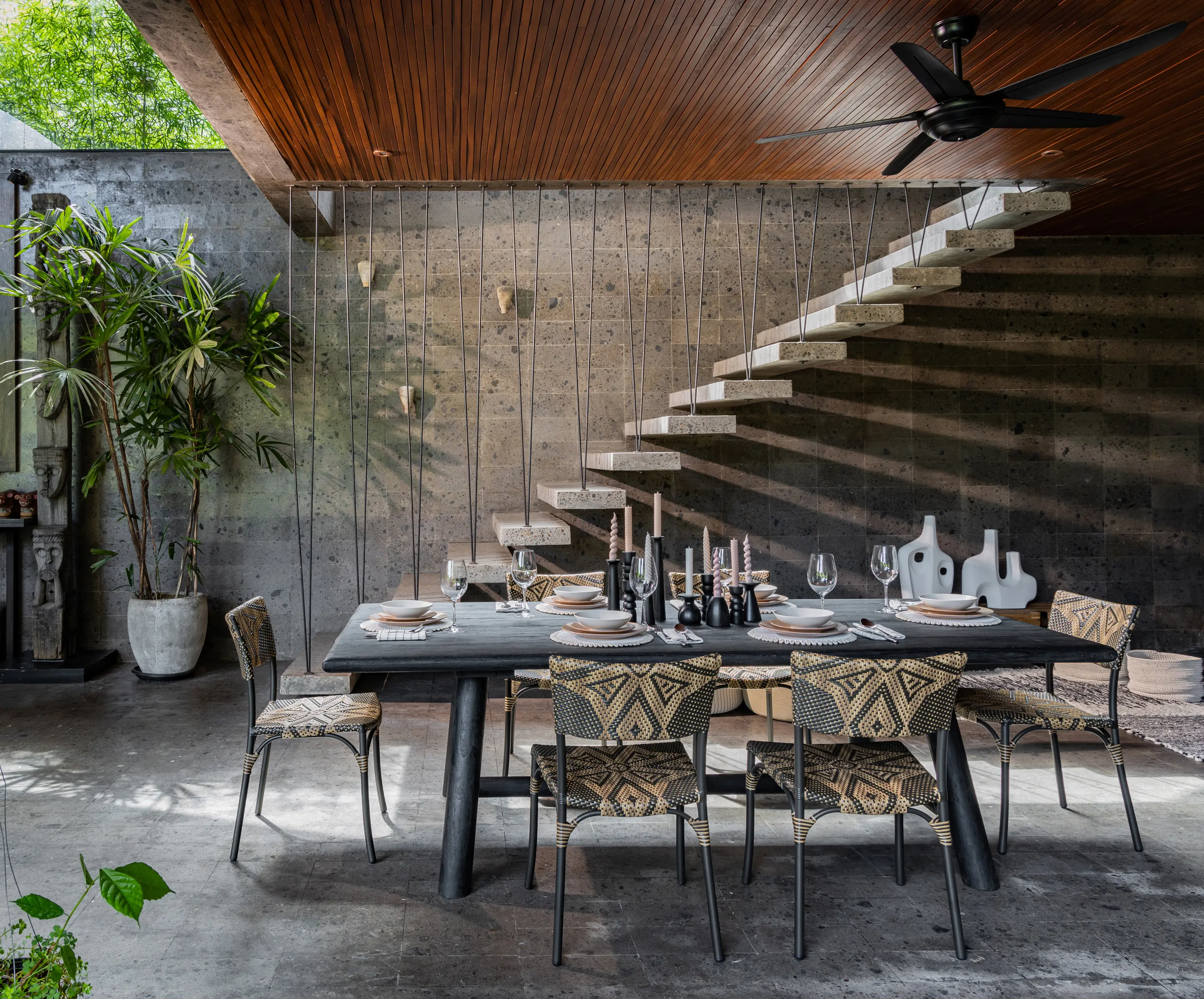cbdesign - Tosca Dining Chair-Batik Weaving
