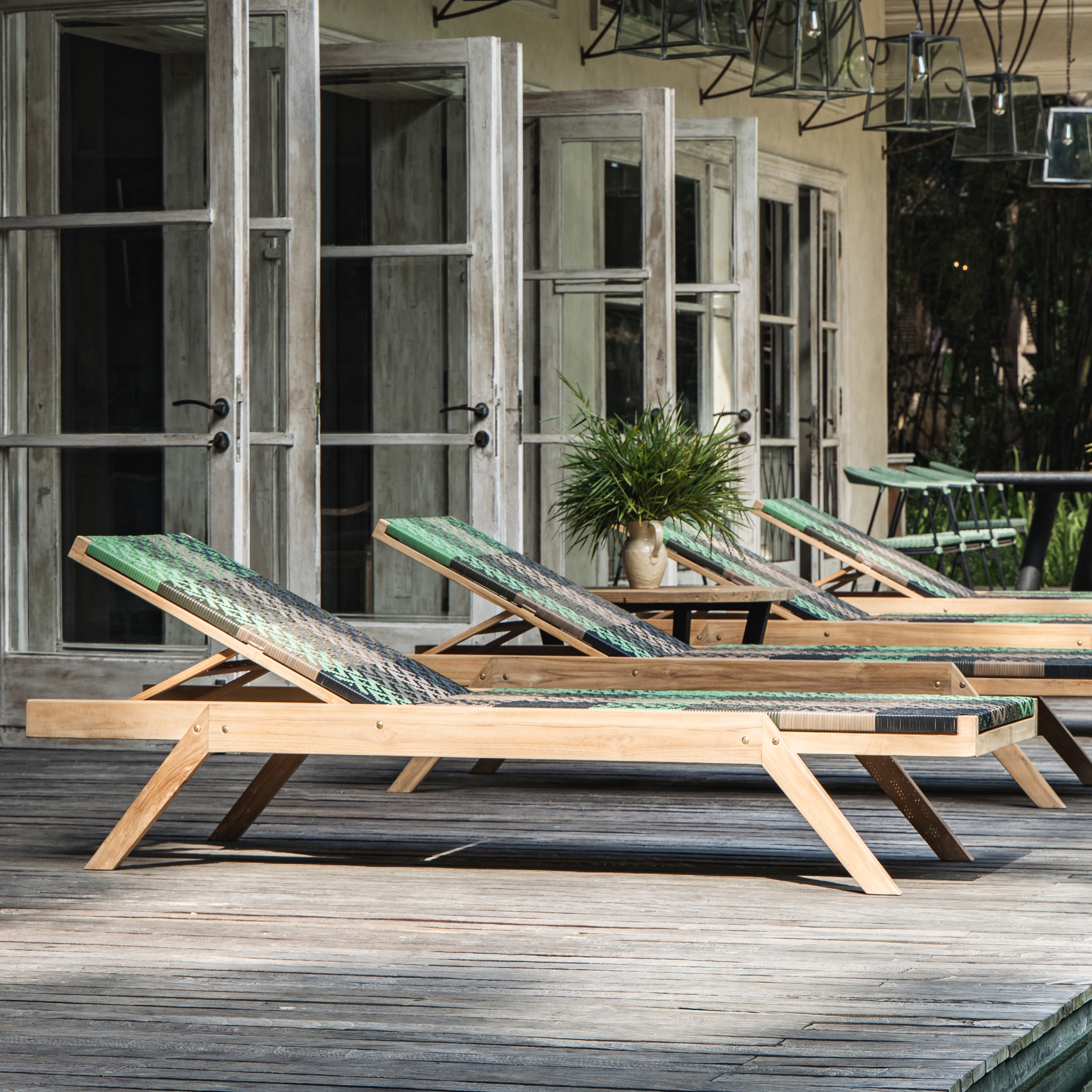 Produkt Vienna Sunbed Full Weaving Burberry Green des Herstellers cbdesign anzeigen