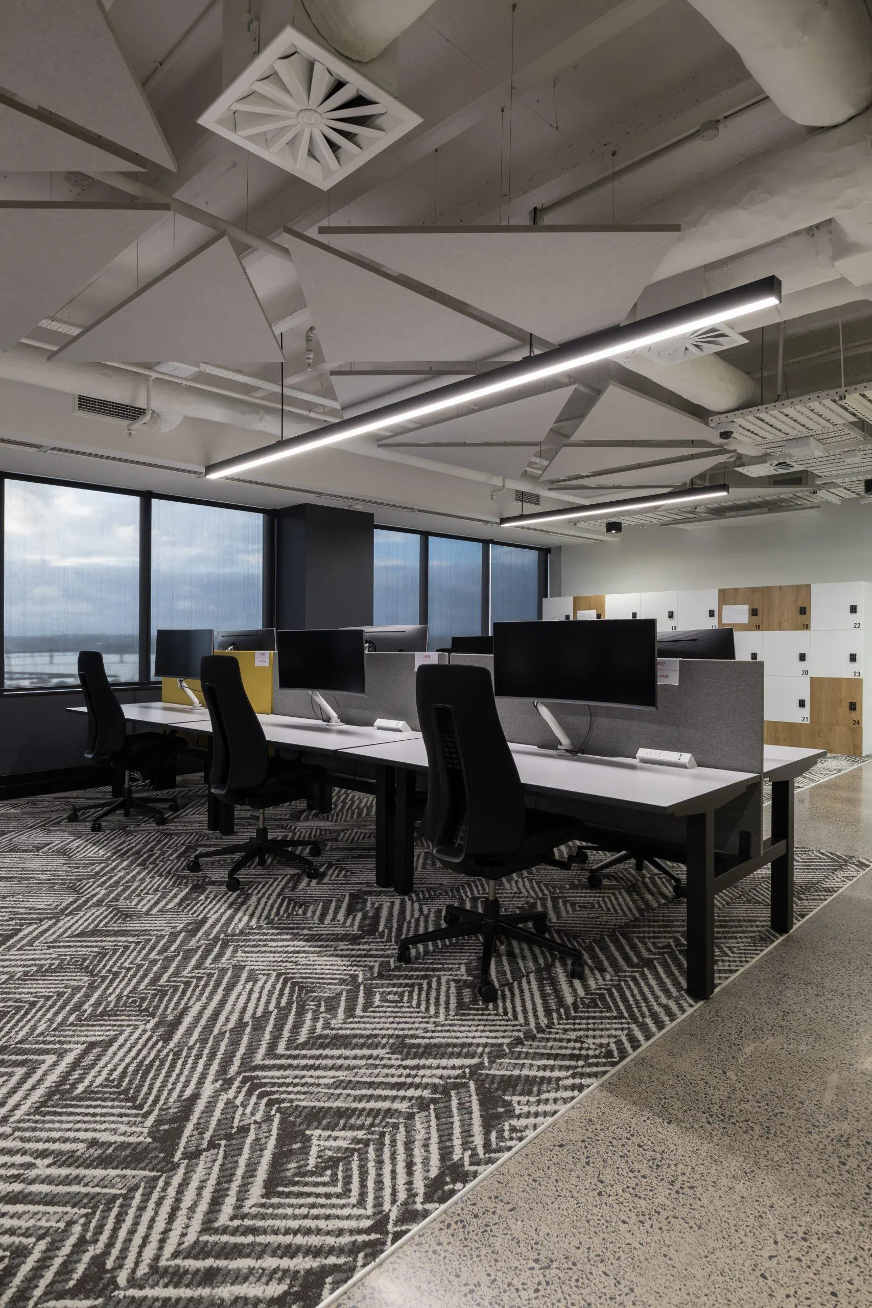 Autex Acoustics - Horizon™ - Formas geométricas suspendidas