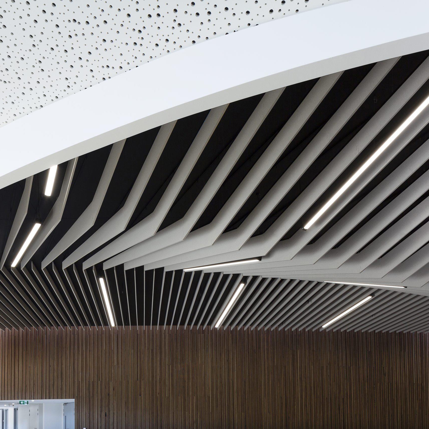 Display product Frontier™ - Acoustic ceiling and wall system from manufacturer Autex Acoustics