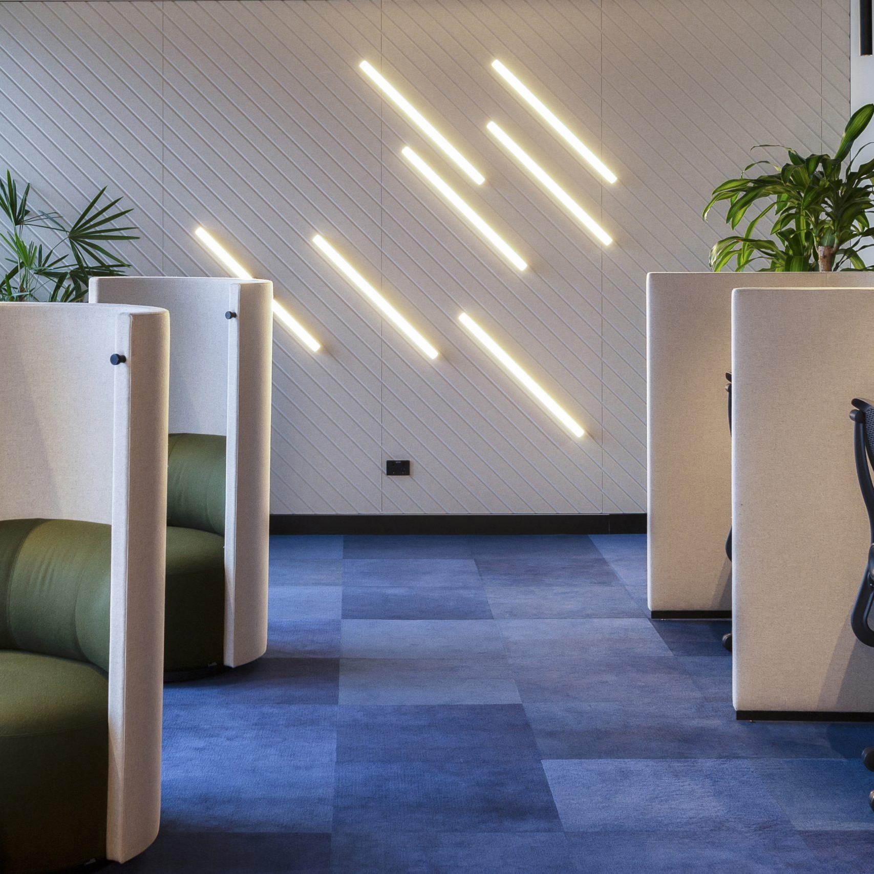 Display product Groove - Router cut patterned panels from manufacturer Autex Acoustics