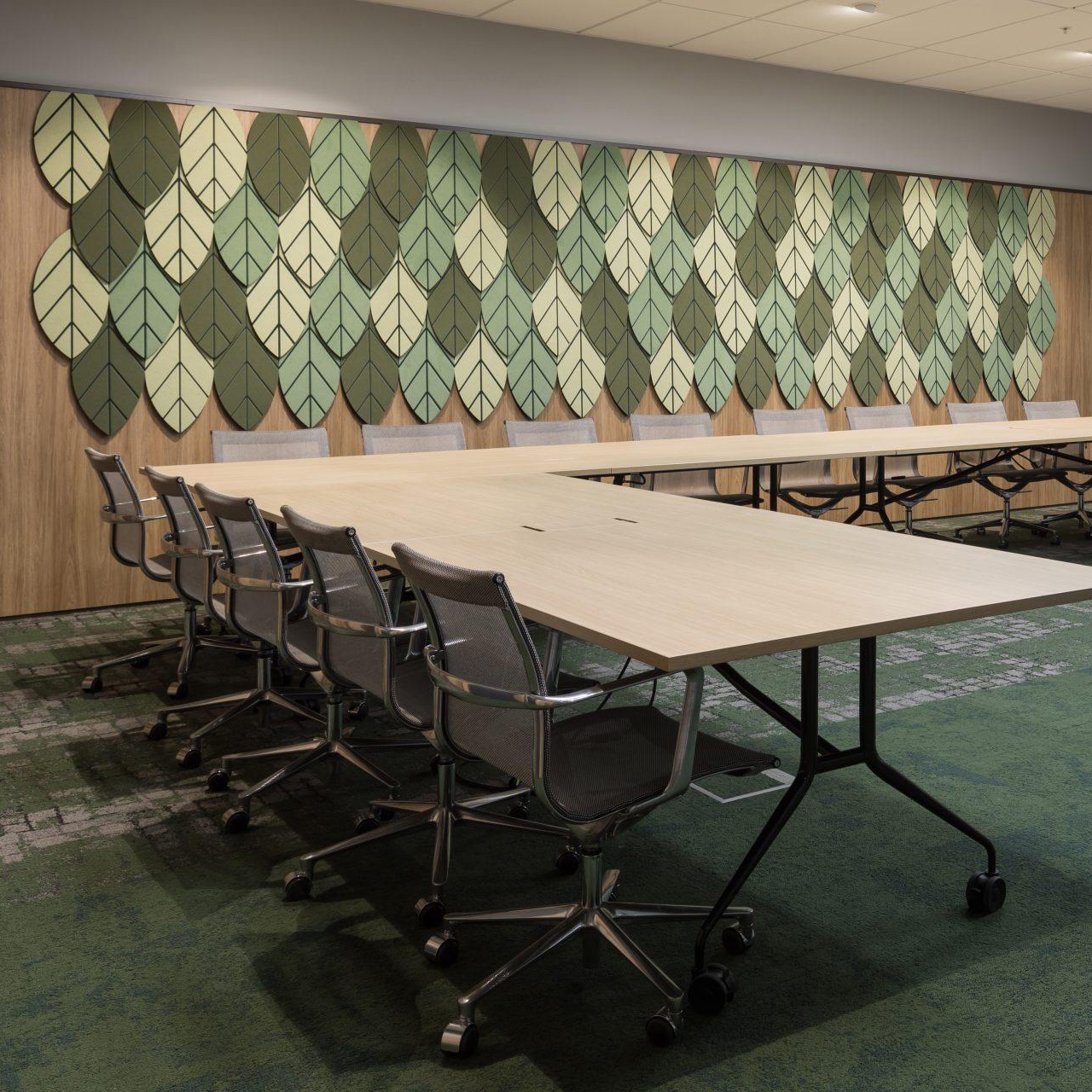 Display product Groove - Router cut patterned panels from manufacturer Autex Acoustics