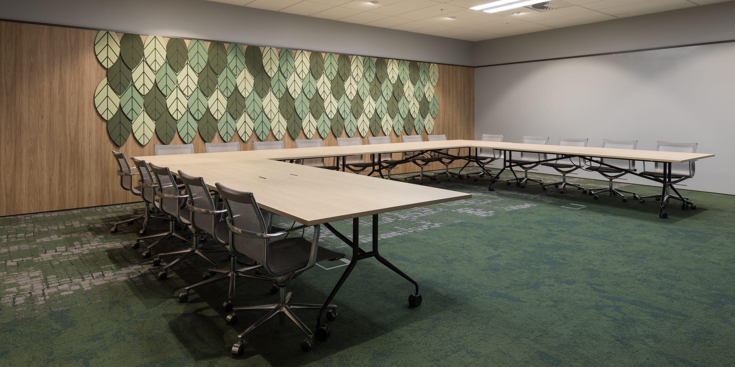 Display product Groove - Router cut patterned panels from manufacturer Autex Acoustics