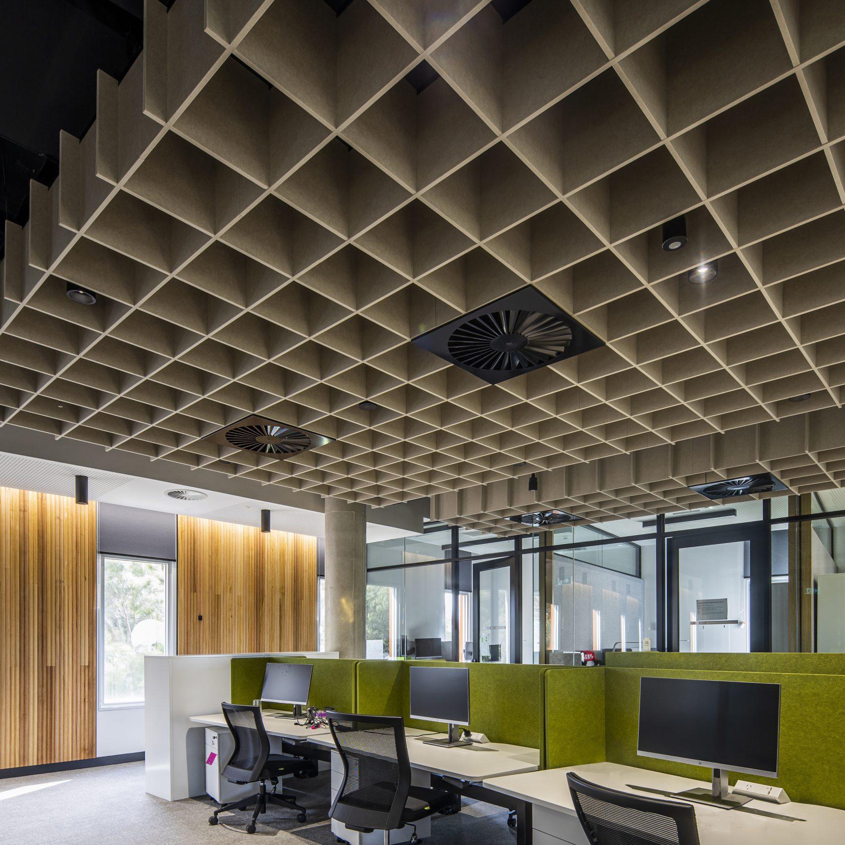 Mostrar el producto Frontier™ - Acoustic ceiling and wall system del fabricante Autex Acoustics