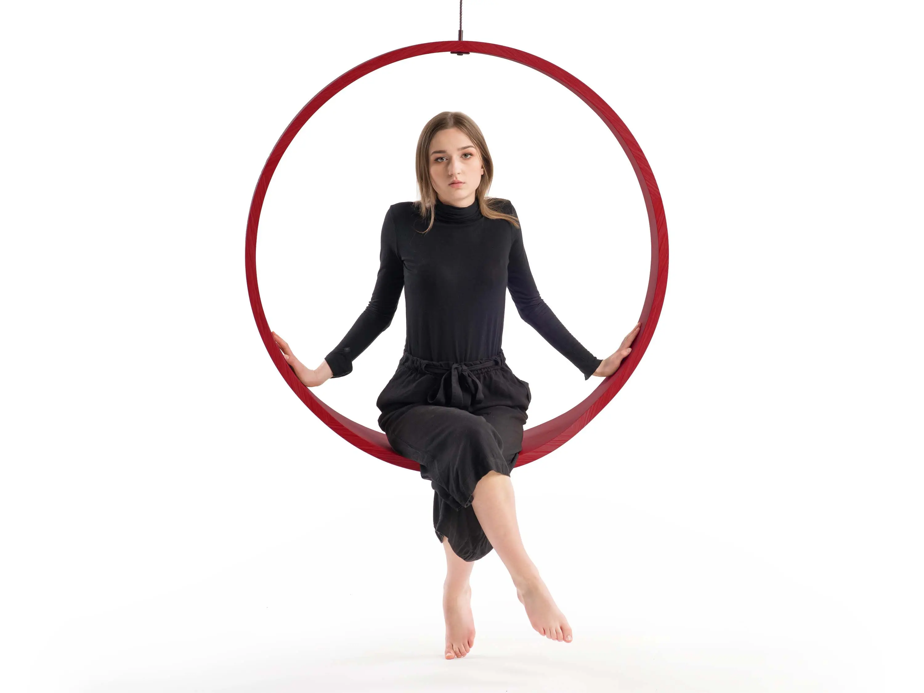 Iwona Kosicka Design - Circleswing N.1 Wooden Hanging Chair Swing Seat -  Ral⎥indoor
