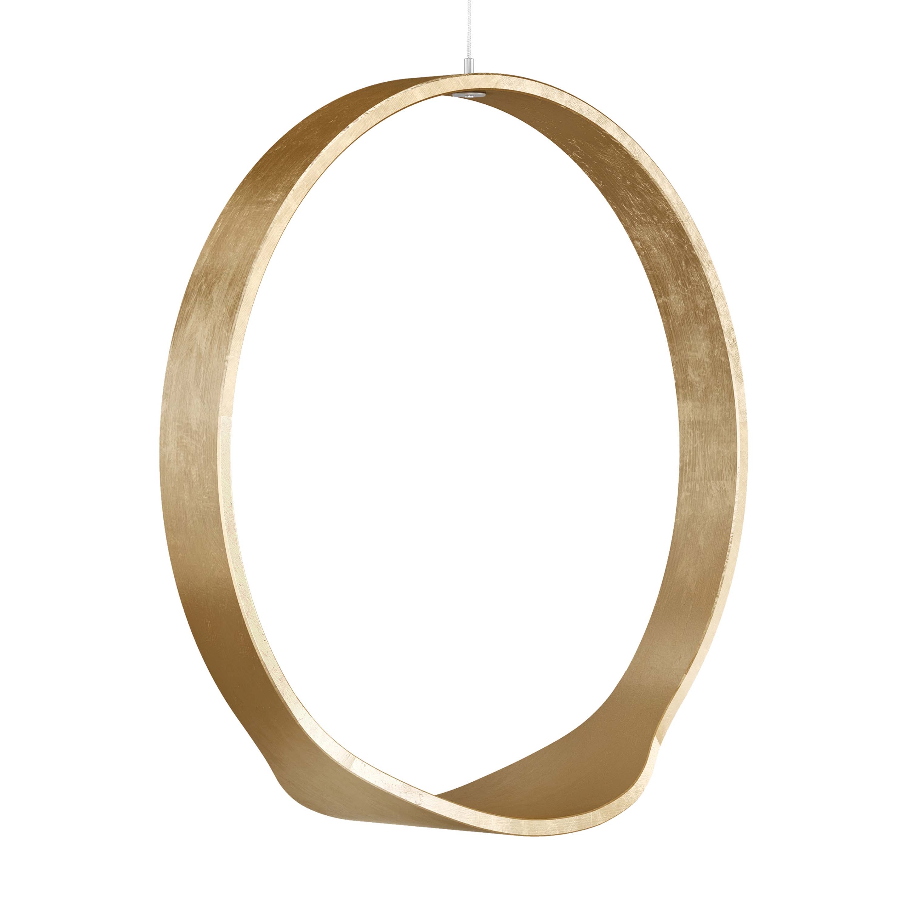 Mostra il prodotto Circleswing N.1 Wooden Hanging Chair Swing Seat - Gold⎥indoor del produttore Iwona Kosicka Design