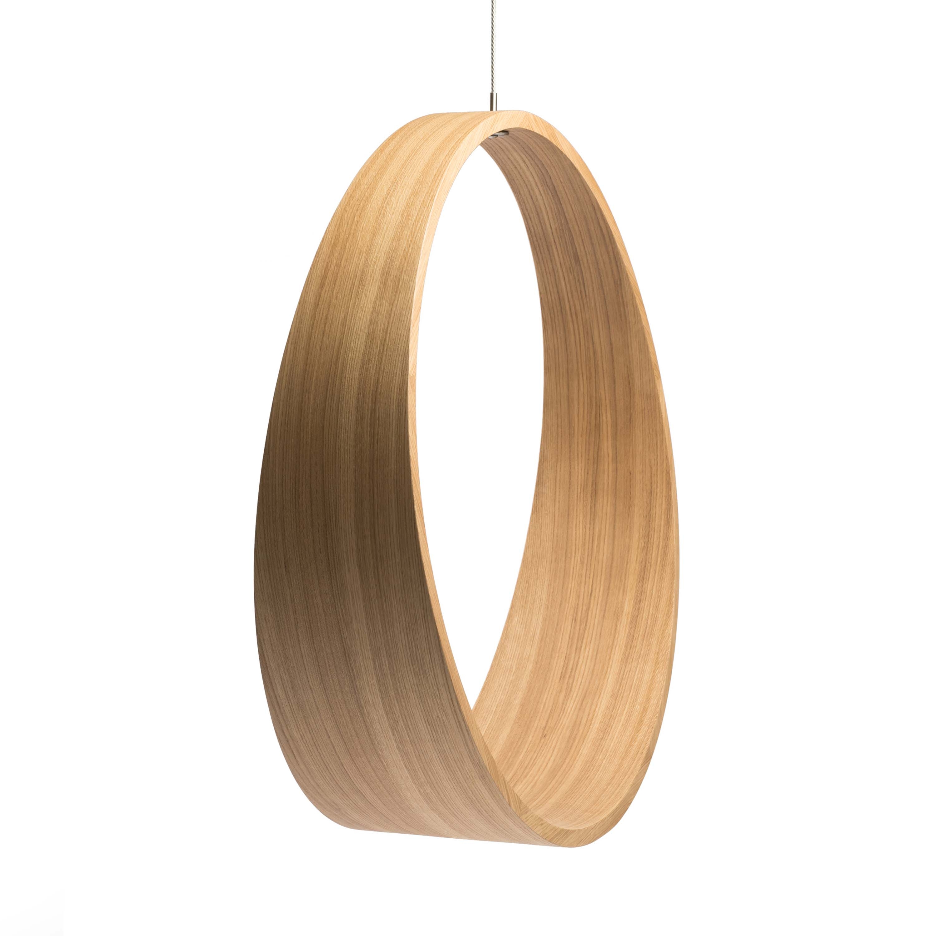 Produkt Circleswing N.2 Wooden Hanging Chair Swing Seat - Natural Oak⎥indoor des Herstellers Iwona Kosicka Design anzeigen