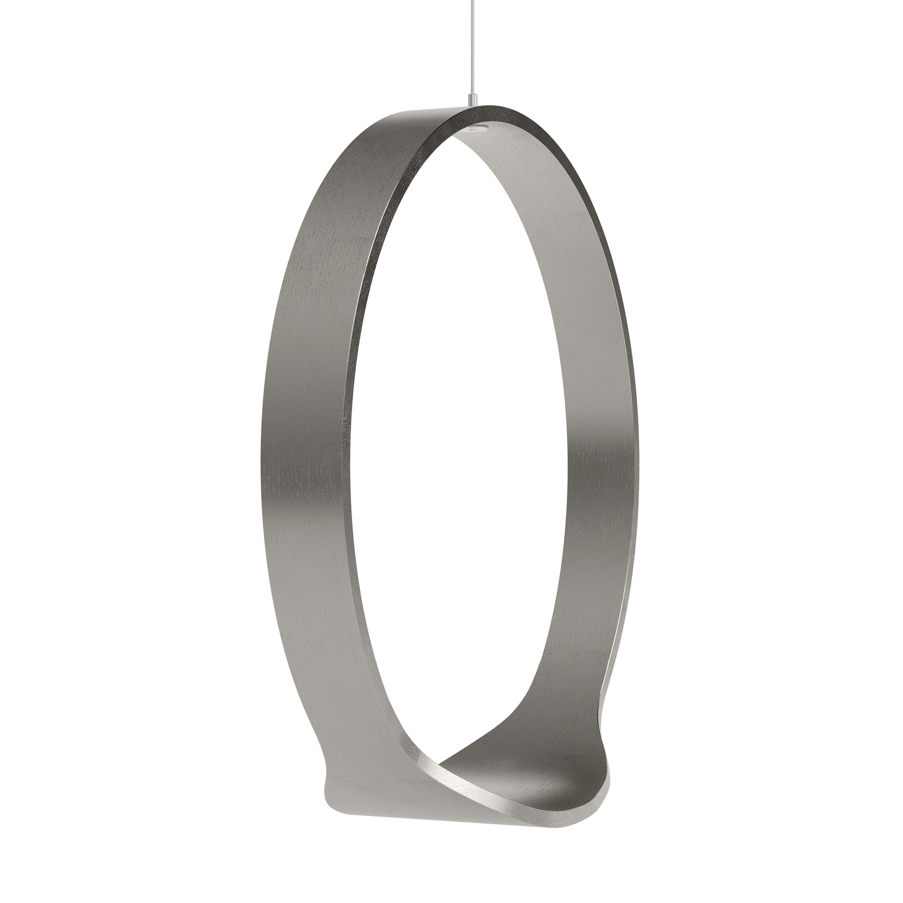 Display product Circleswing N.1 Wooden Hanging Chair Swing Seat - in silver colour gilding liquid⎥indoor from manufacturer Iwona Kosicka Design