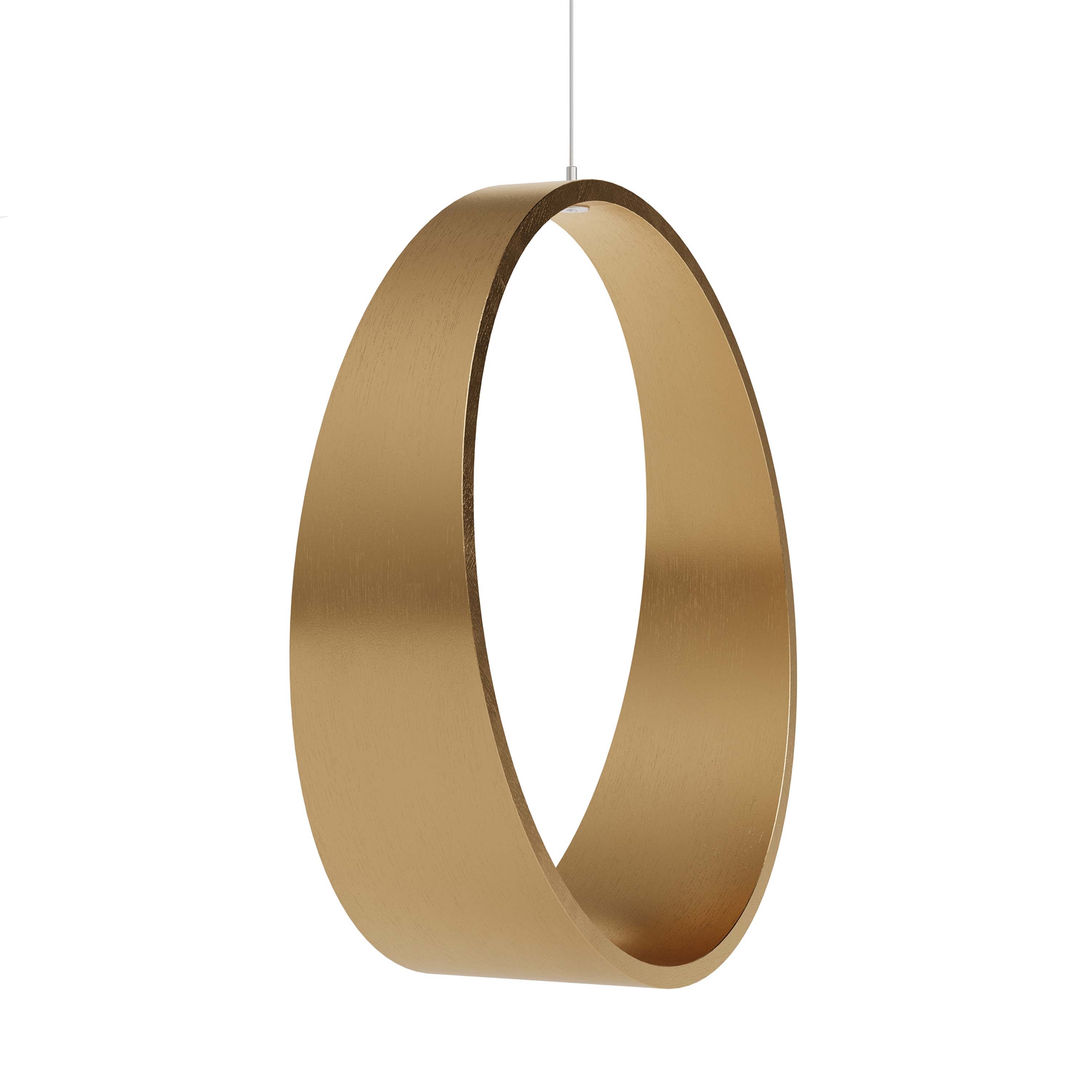 Mostrar el producto Circleswing N.2 Wooden Hanging Chair Swing Seat - in gold colour gilding liquid⎥indoor del fabricante Iwona Kosicka Design