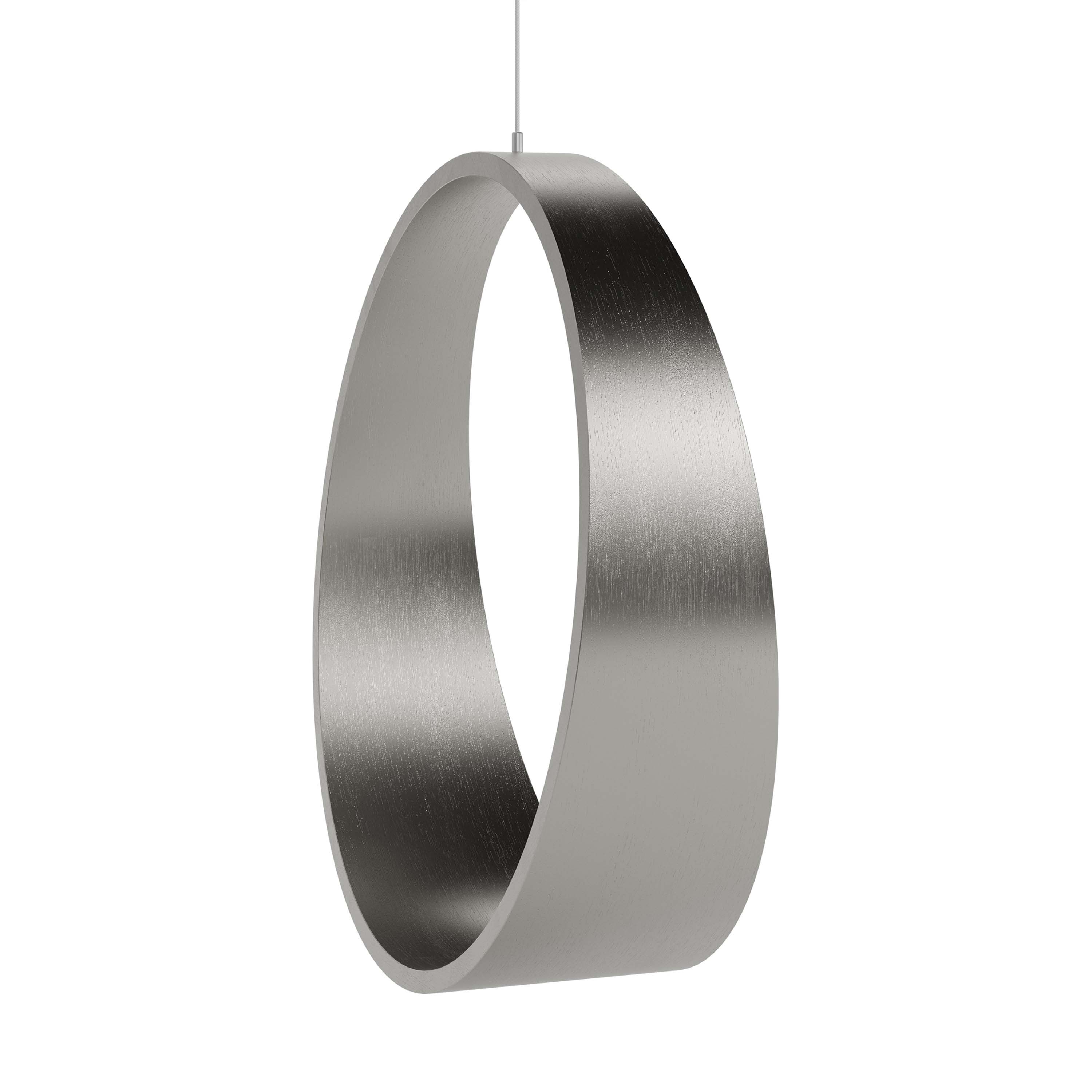 Display product Circleswing N.2 Wooden Hanging Chair Swing Seat - in silver colour gilding liquid⎥indoor from manufacturer Iwona Kosicka Design