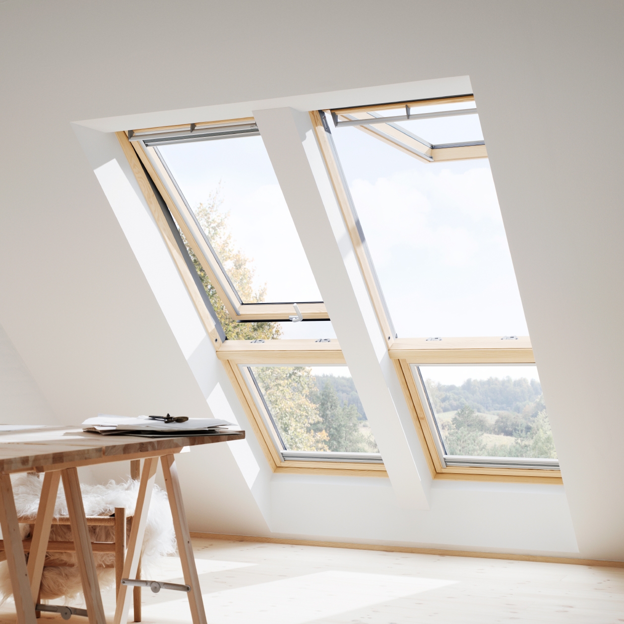 Display product VELUX manual top-hung roof window GPL from manufacturer VELUX Group