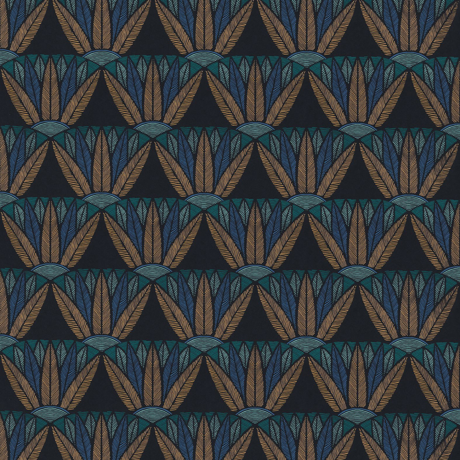 Display product CASTALIA NOIR/TOPAZE from manufacturer Casamance