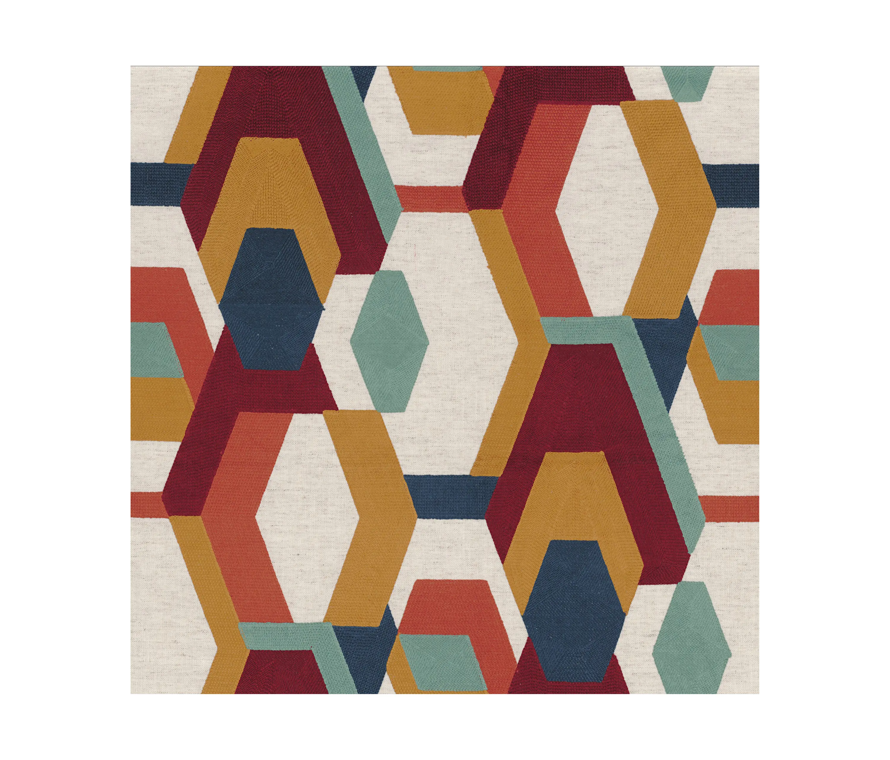 Casamance - DECOUPAGE BORDEAUX BLEU