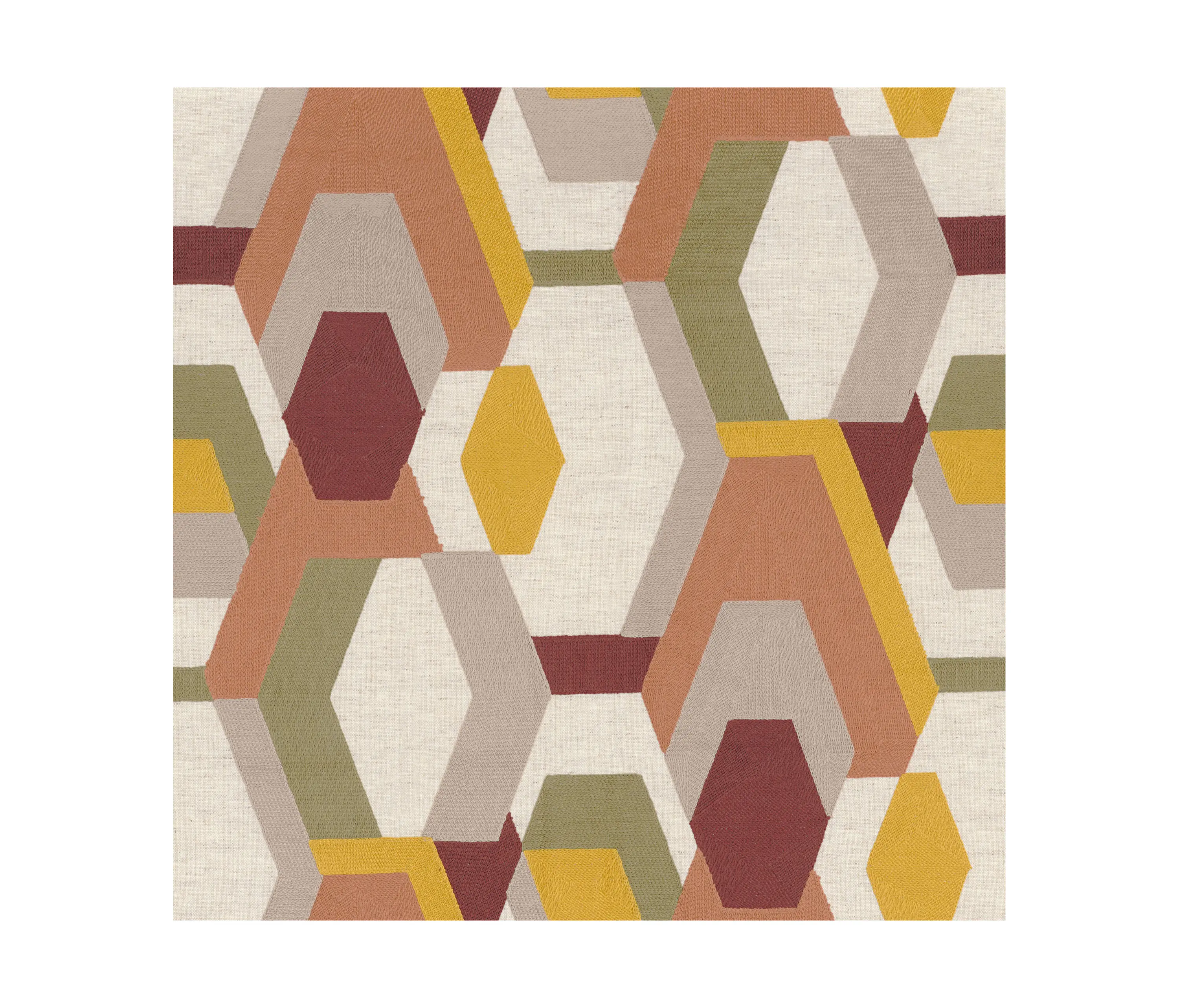 Casamance - DECOUPAGE MOUTARDE OLIVE