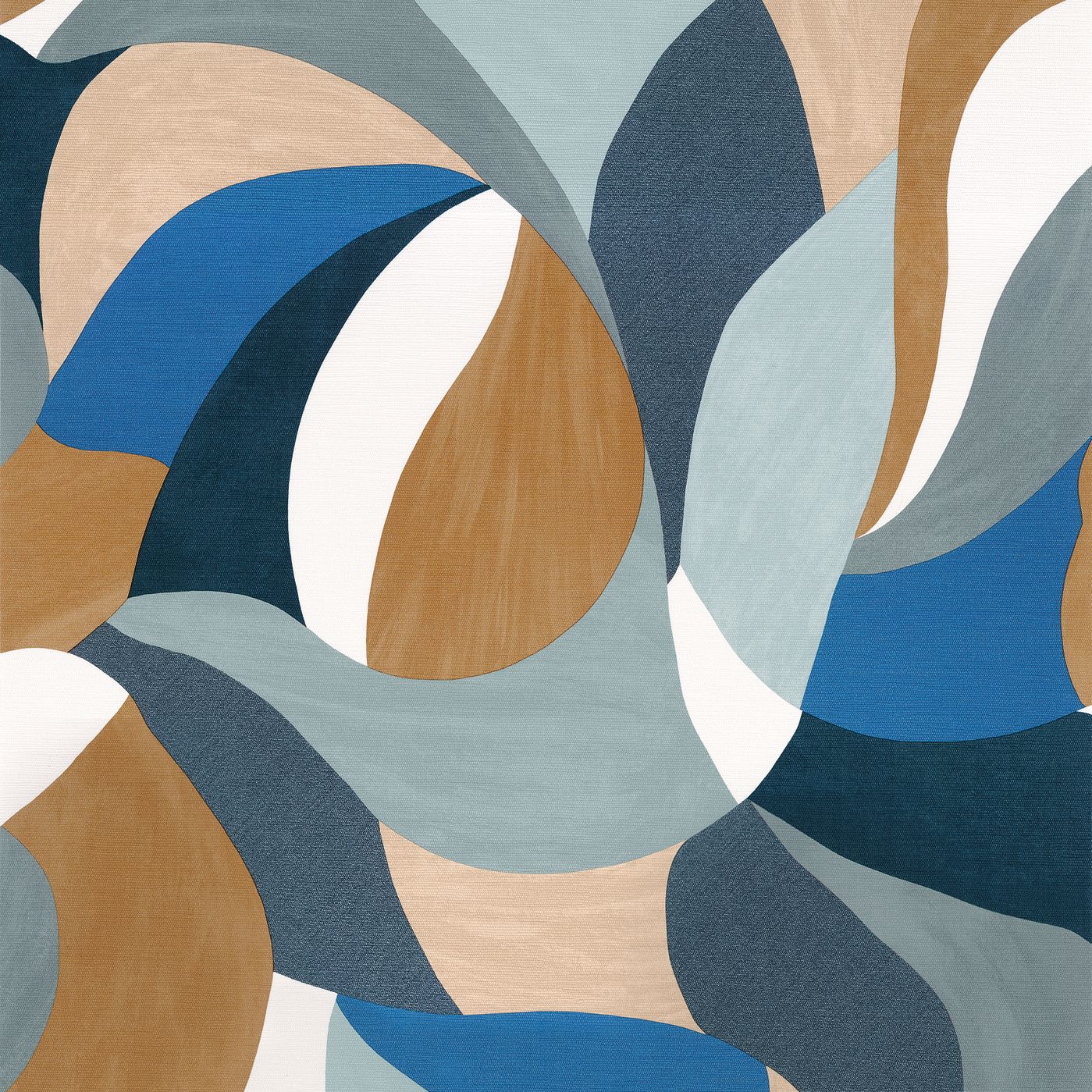 Afficher le produit MANDORLA PIERRE BLEUE/CAMEL du fabricant Casamance