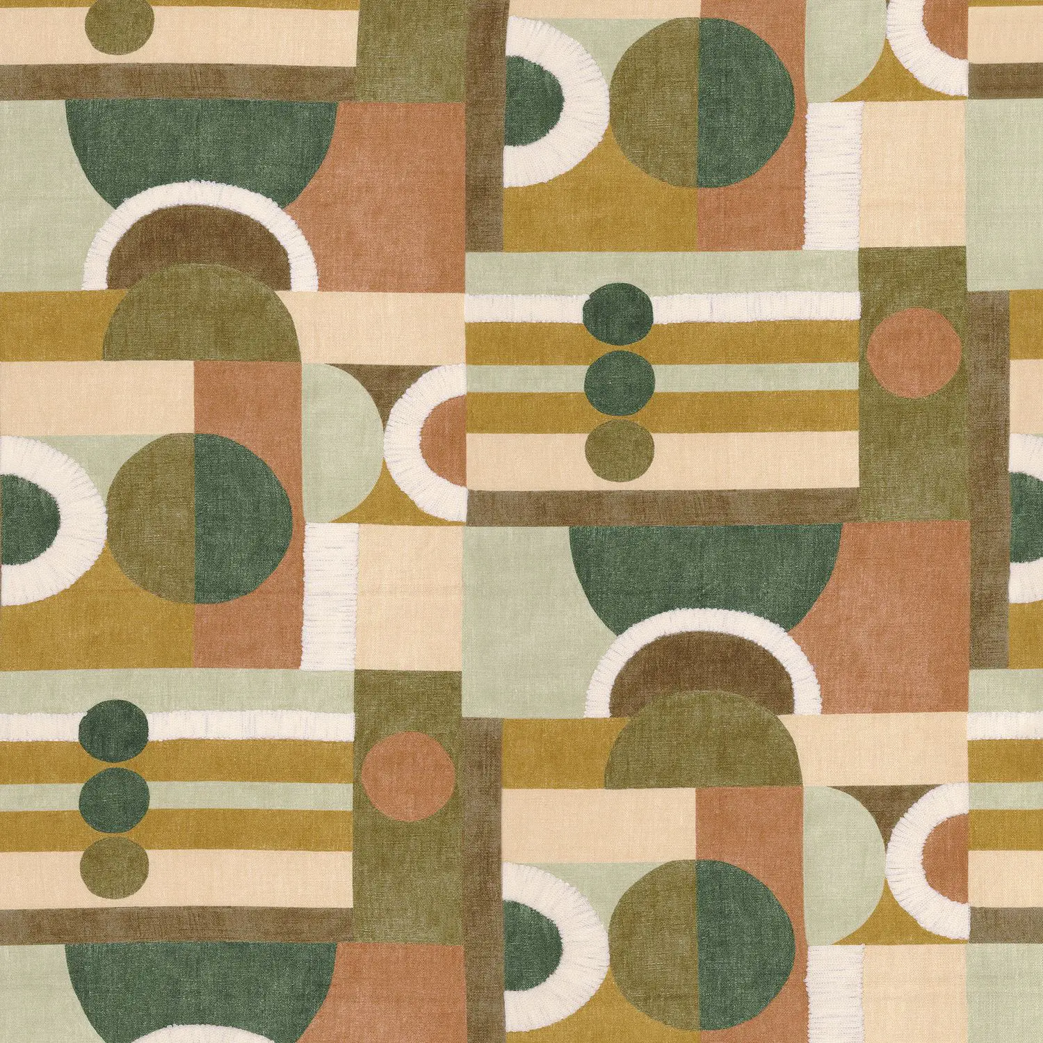 Casamance - PARO OLIVE TERRACOTTA