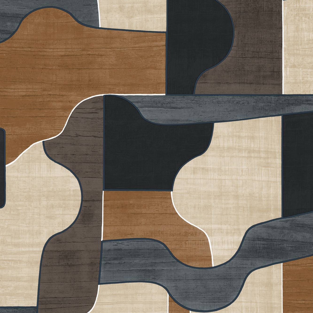 Vertoon produk MODERNISMO ANTHRACITE/MARINE van vervaardiger Casamance