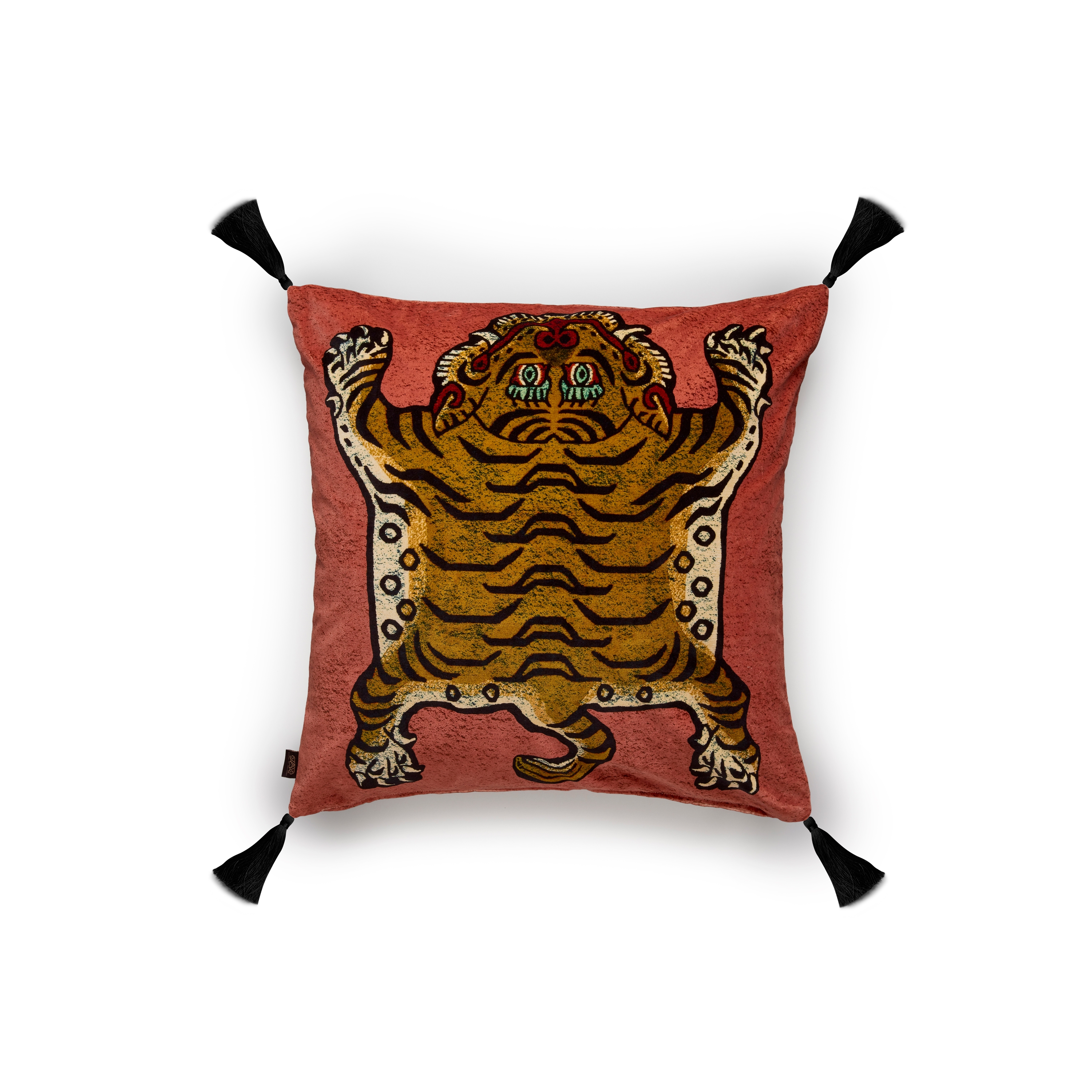 SABER Large Velvet Cushion - Pink