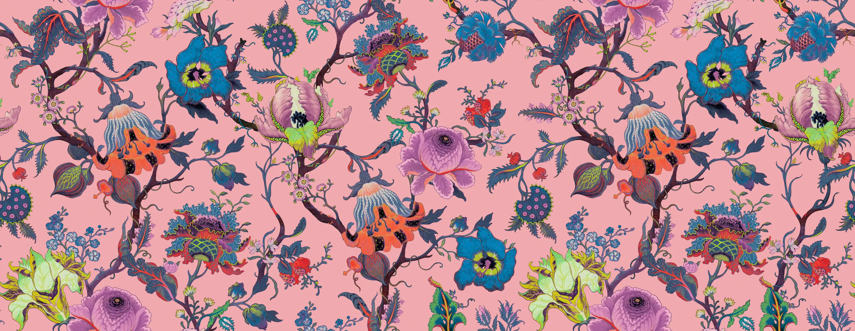 House of Hackney - ARTEMIS Wallpaper - Amaranth Pink
