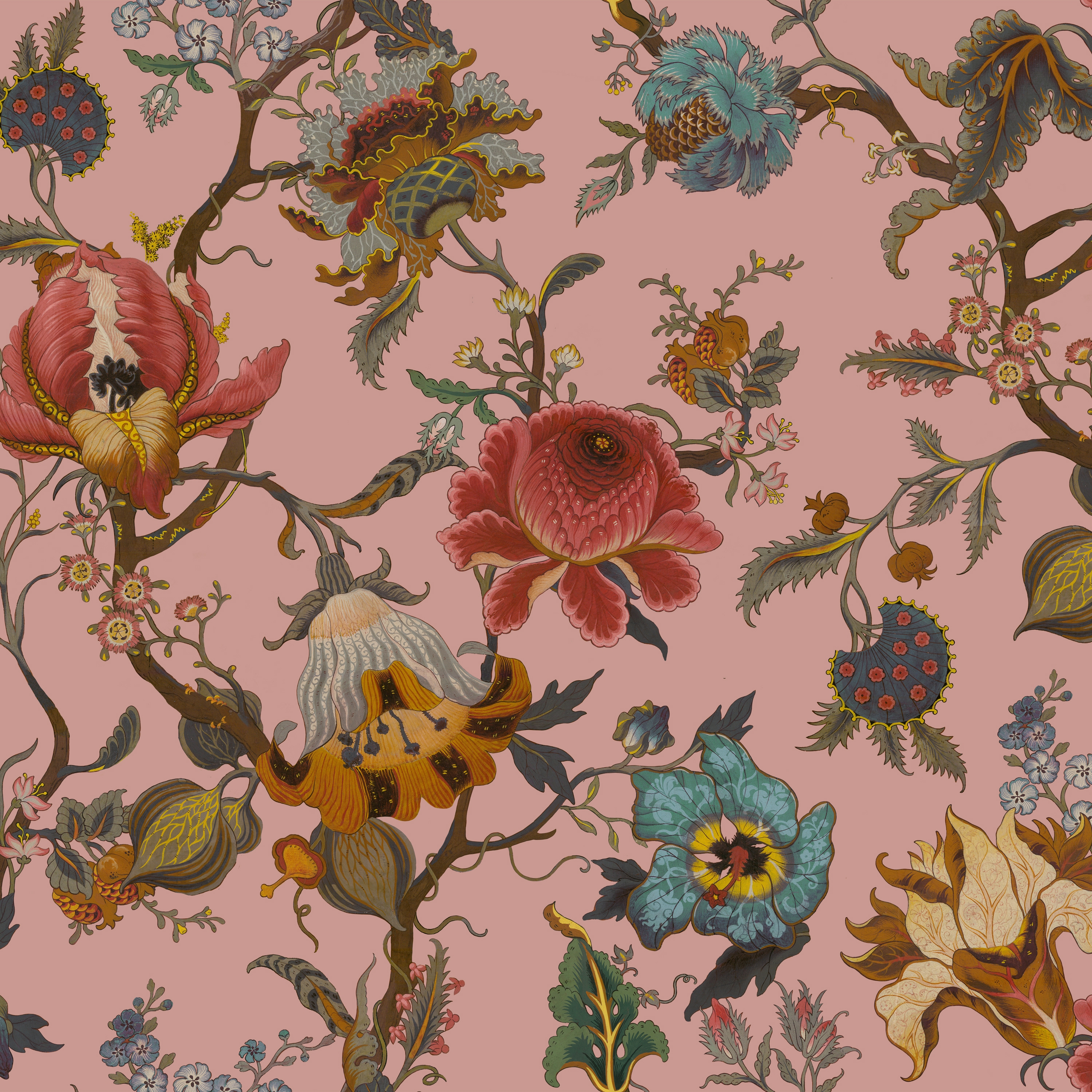 CLIMBING WALLS: ARTEMIS Wallpaper - Blush